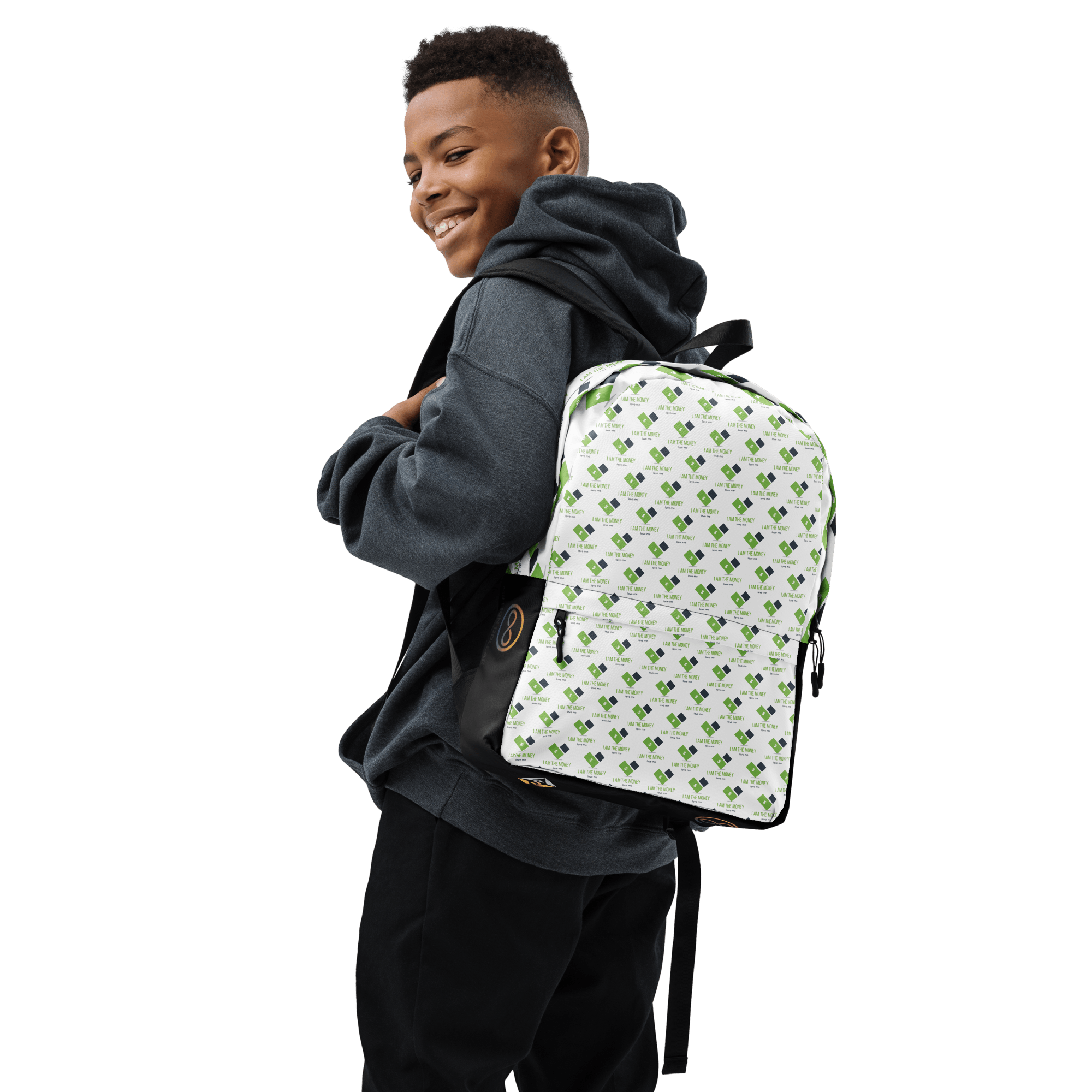 MDB Co. "I AM" THE MONEY UNISEX Backpack - The Million Dollar Bill Co. CUT-SEW
