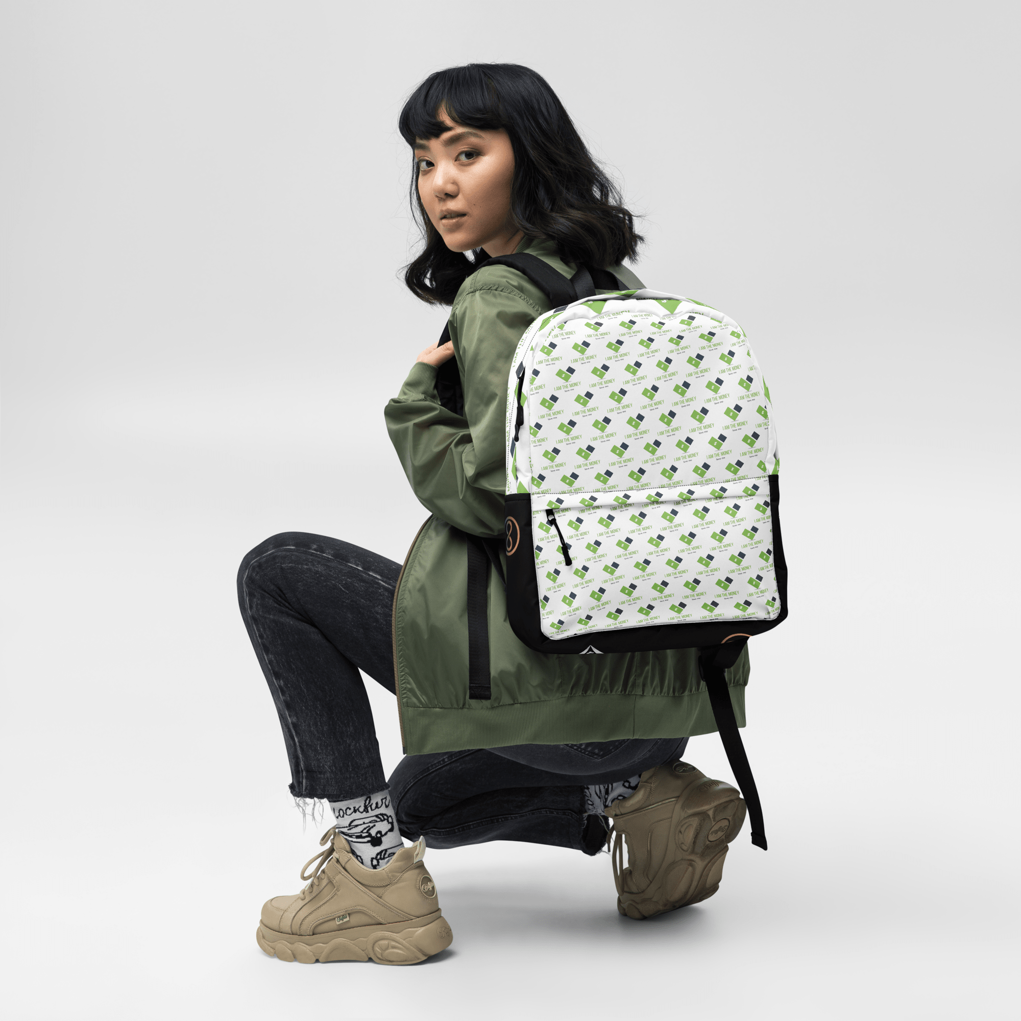 MDB Co. "I AM" THE MONEY UNISEX Backpack - The Million Dollar Bill Co. CUT-SEW