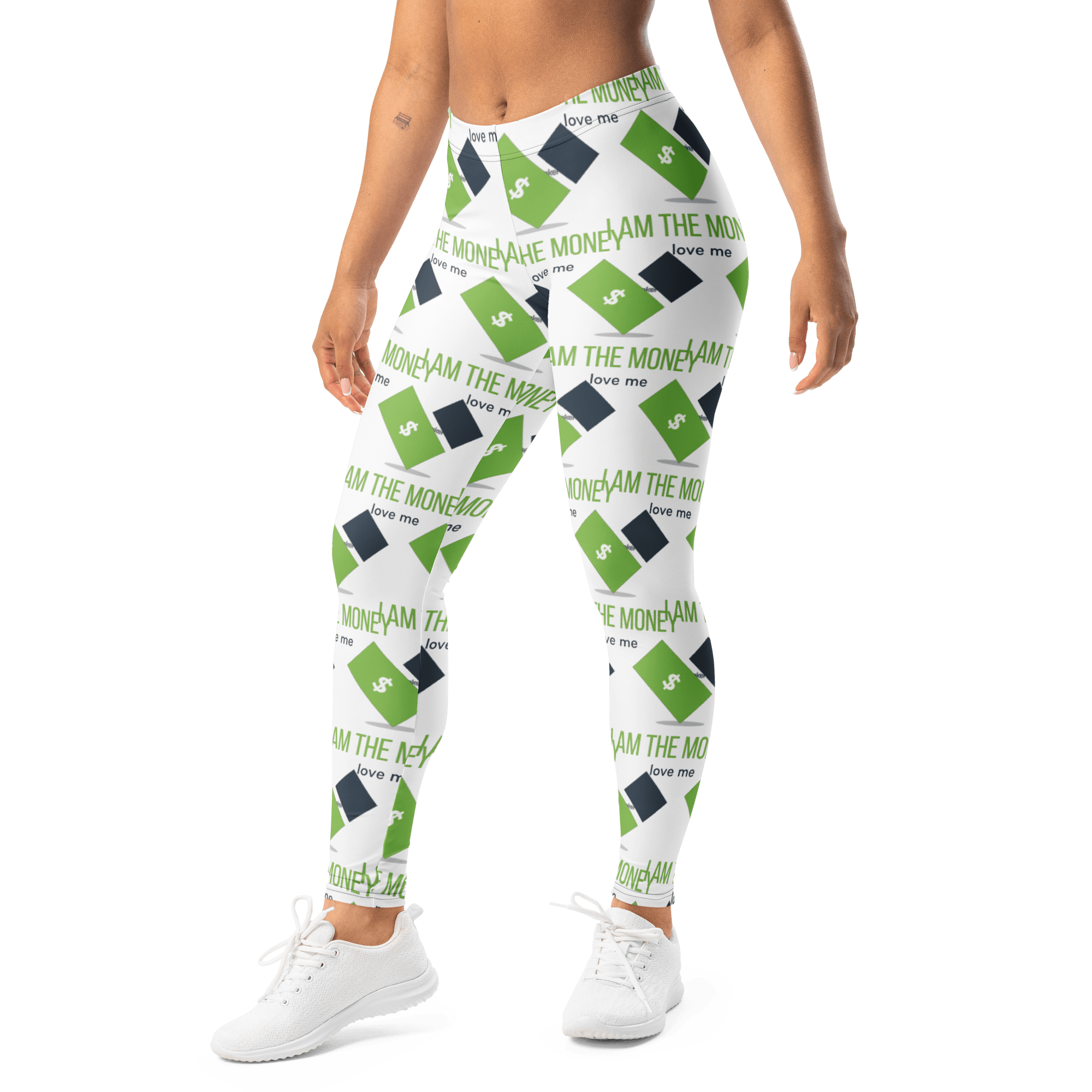 I AM THE MONEY All - over Leggings - The Million Dollar Bill Co.