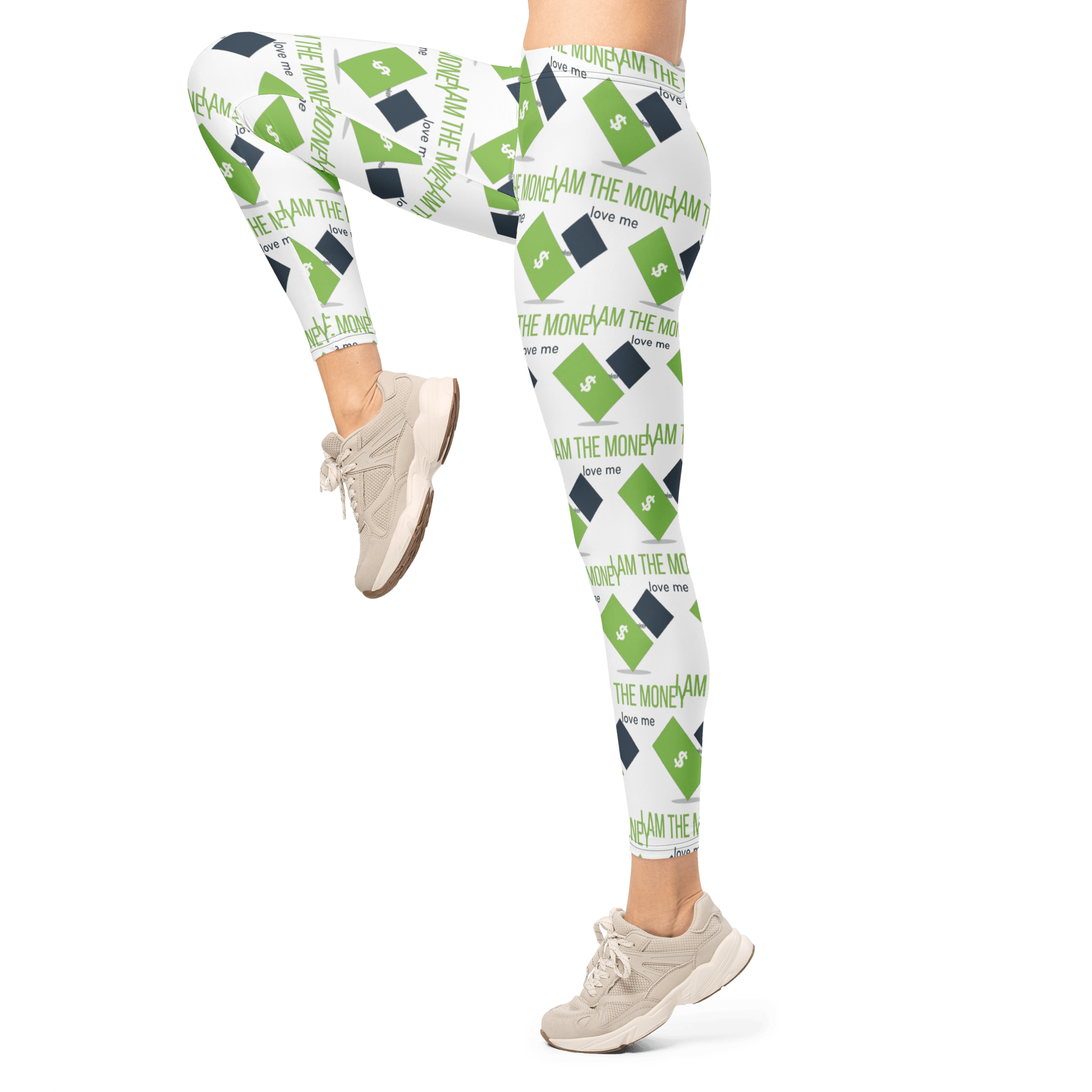 I AM THE MONEY All - over Leggings - The Million Dollar Bill Co.