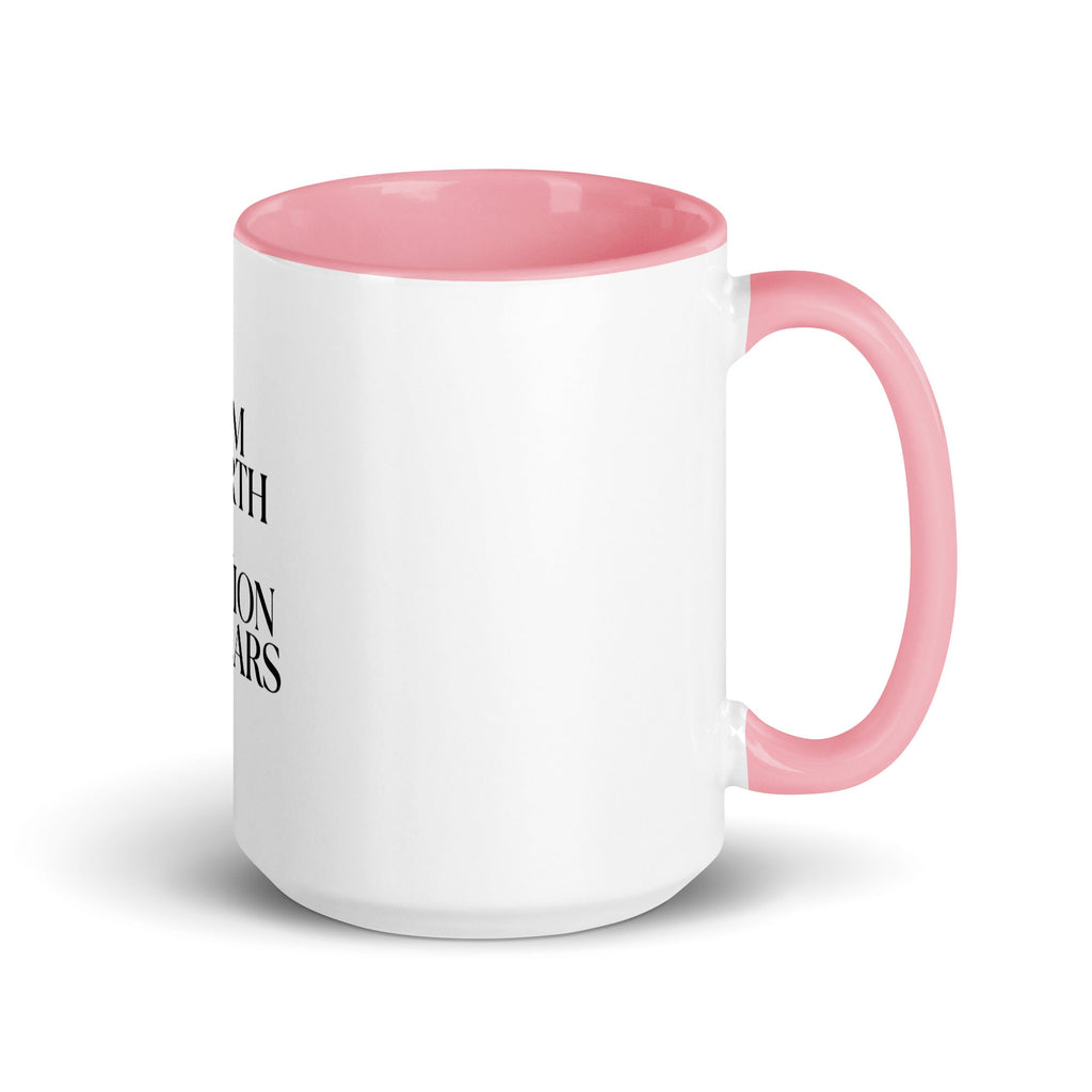 I AM WORTH A MILLION DOLLARS Mug with Color Inside - The Million Dollar Bill Co.