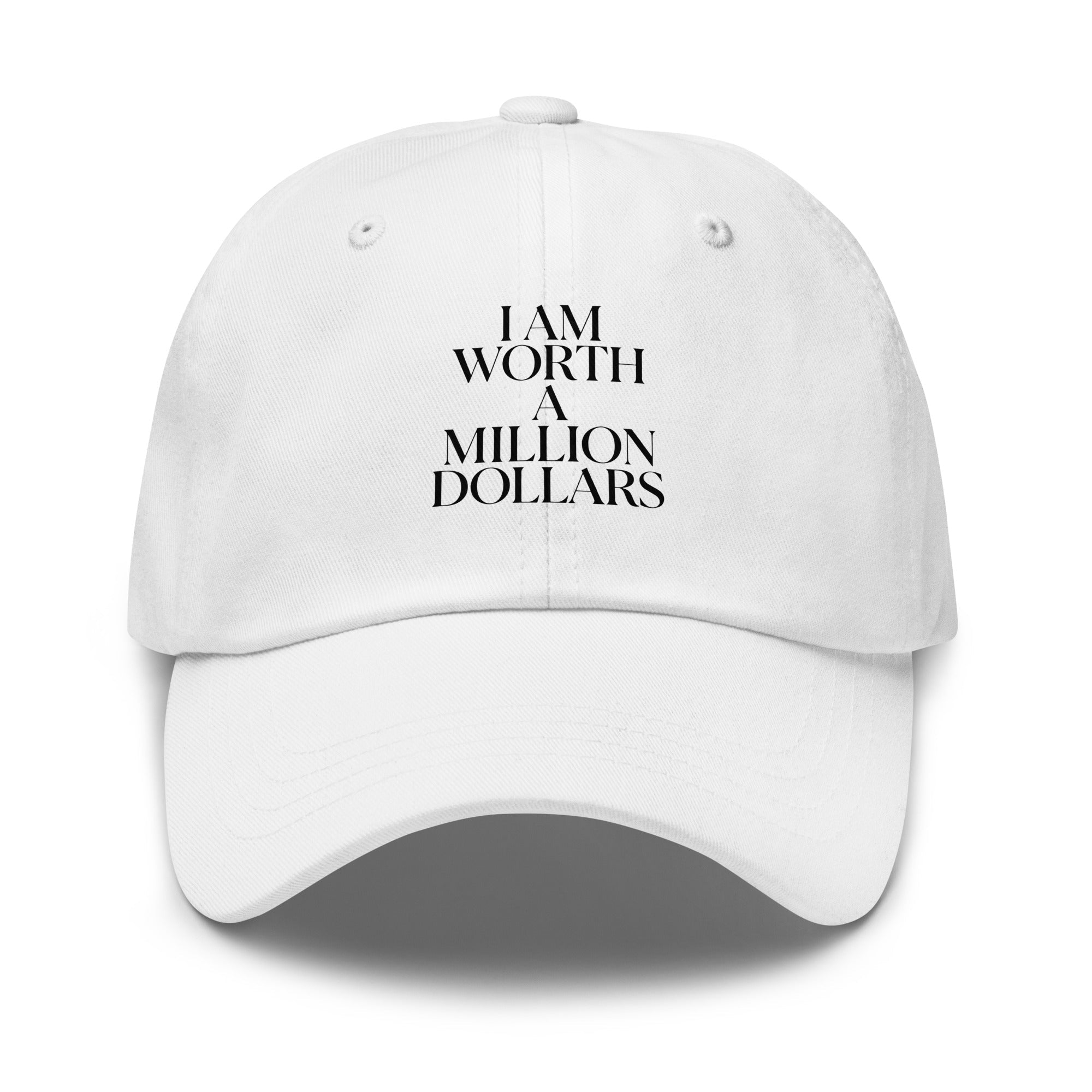 KNOW YOUR WORTH hat - The Million Dollar Bill Co.