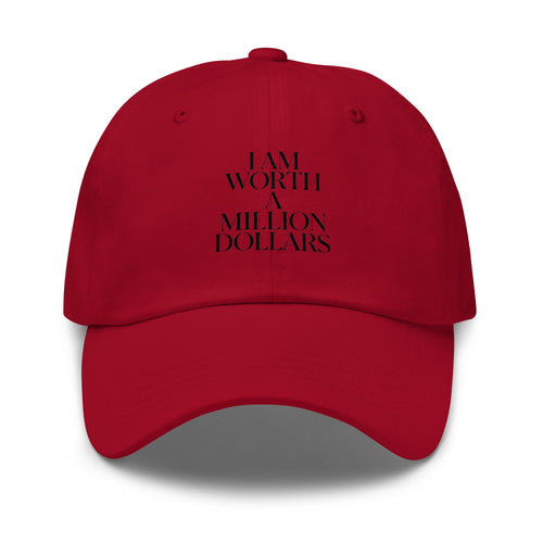 KNOW YOUR WORTH hat - The Million Dollar Bill Co.