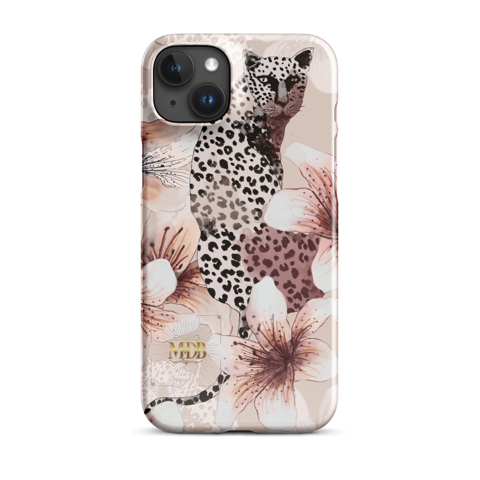 MDB Co. Leopard flora Snap case for iPhone® - The Million Dollar Bill Co.