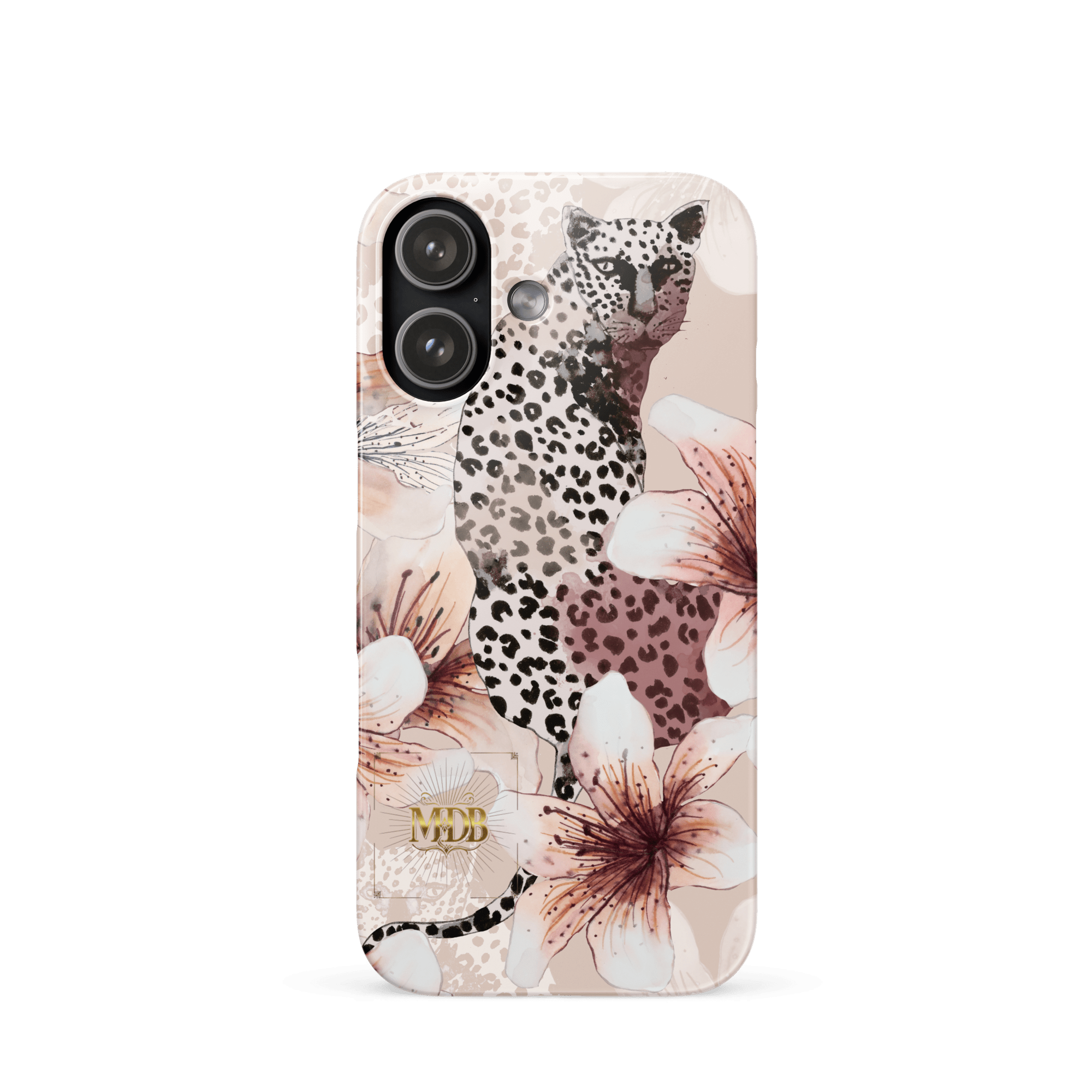 MDB Co. Leopard flora Snap case for iPhone® - The Million Dollar Bill Co.