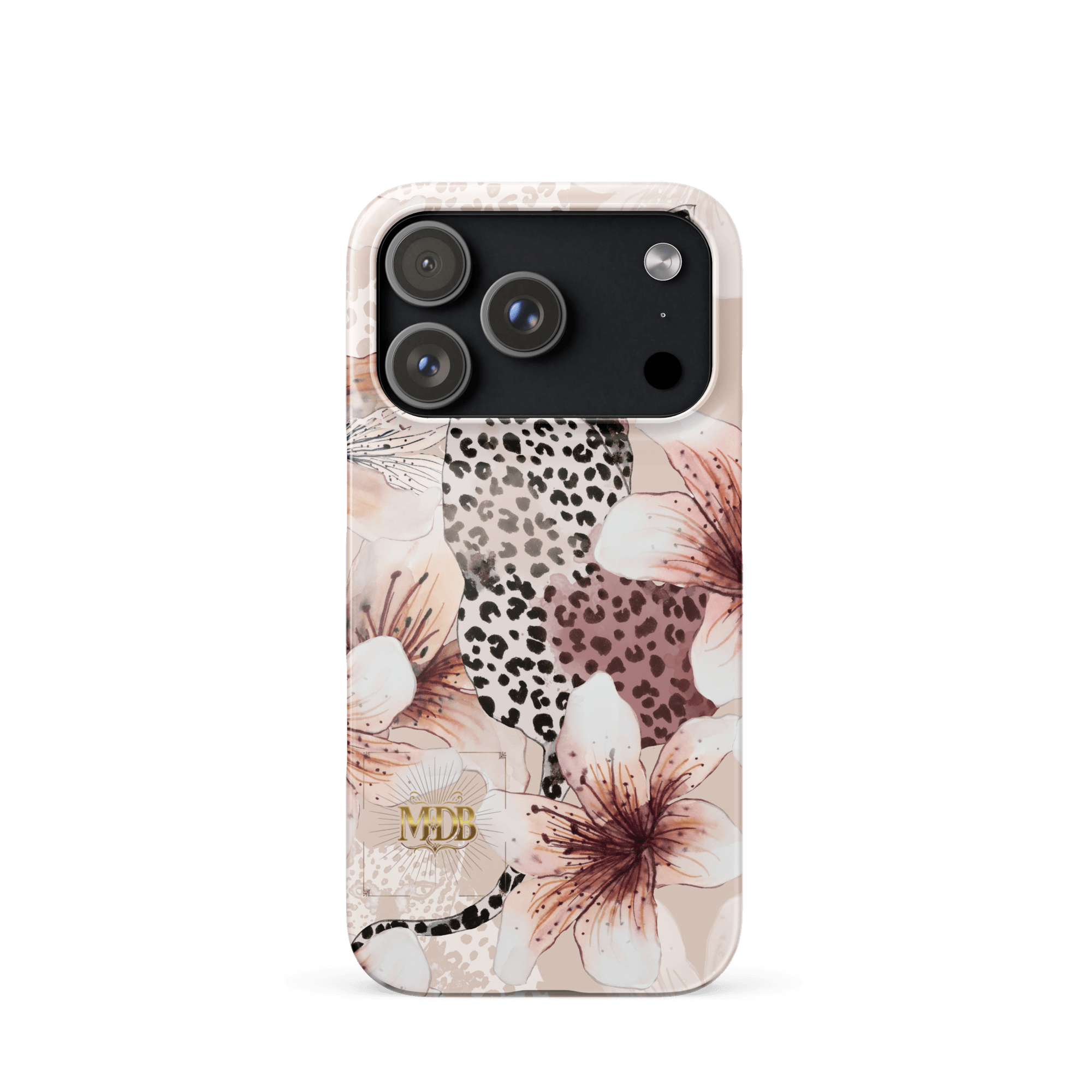 MDB Co. Leopard flora Snap case for iPhone® - The Million Dollar Bill Co.