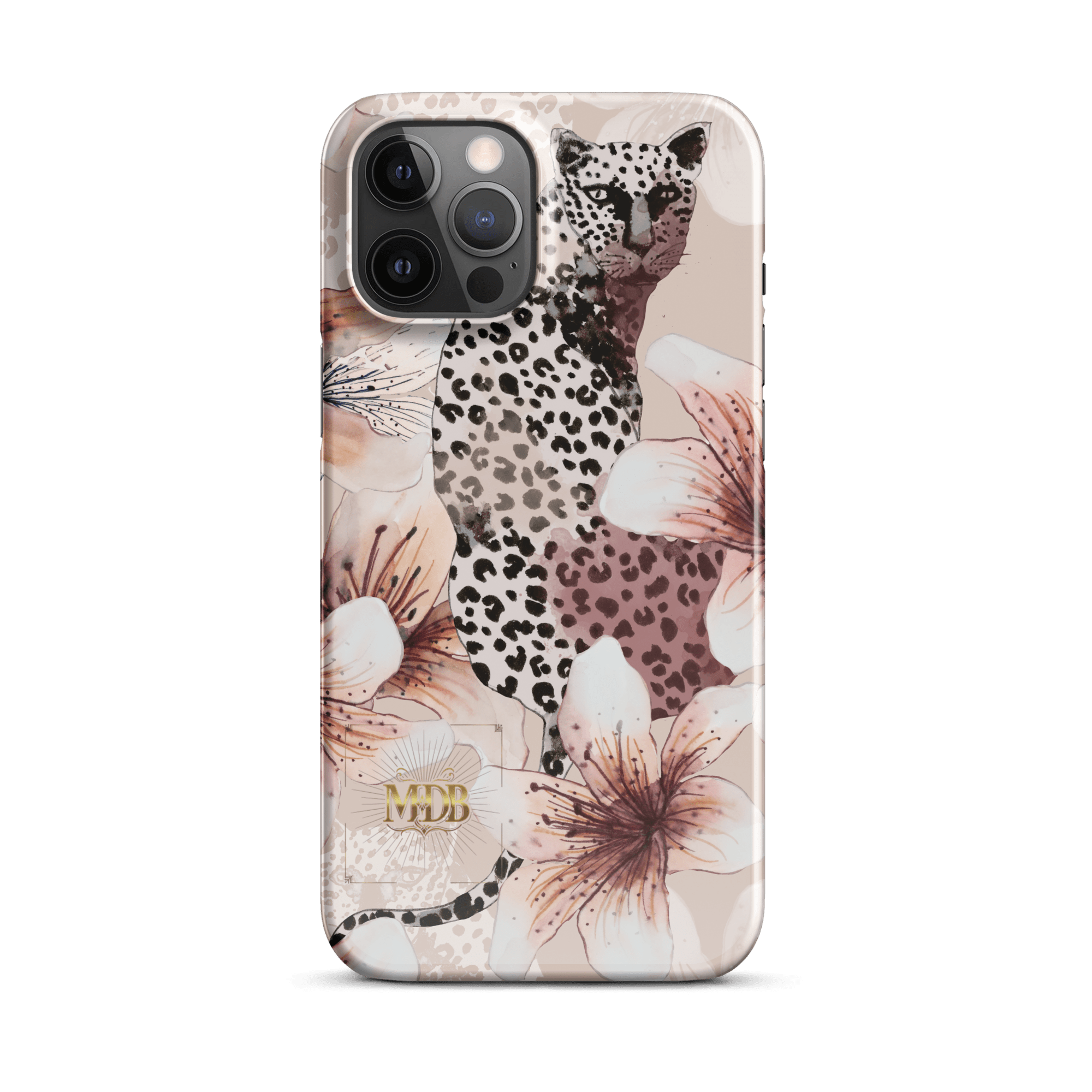 MDB Co. Leopard flora Snap case for iPhone® - The Million Dollar Bill Co.