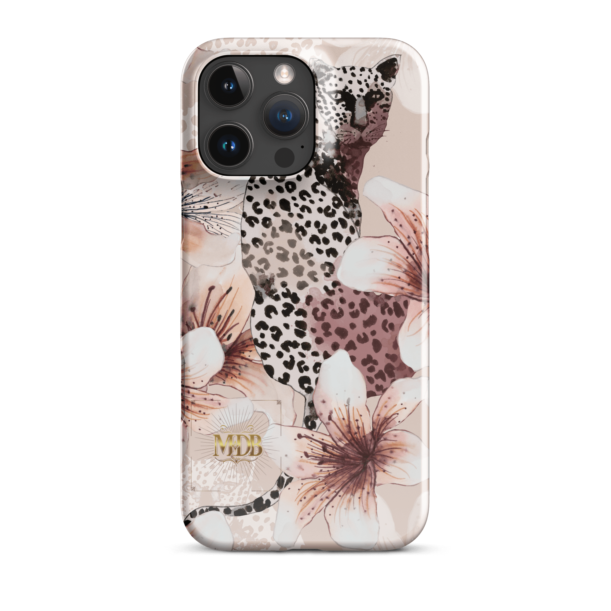 MDB Co. Leopard flora Snap case for iPhone® - The Million Dollar Bill Co.