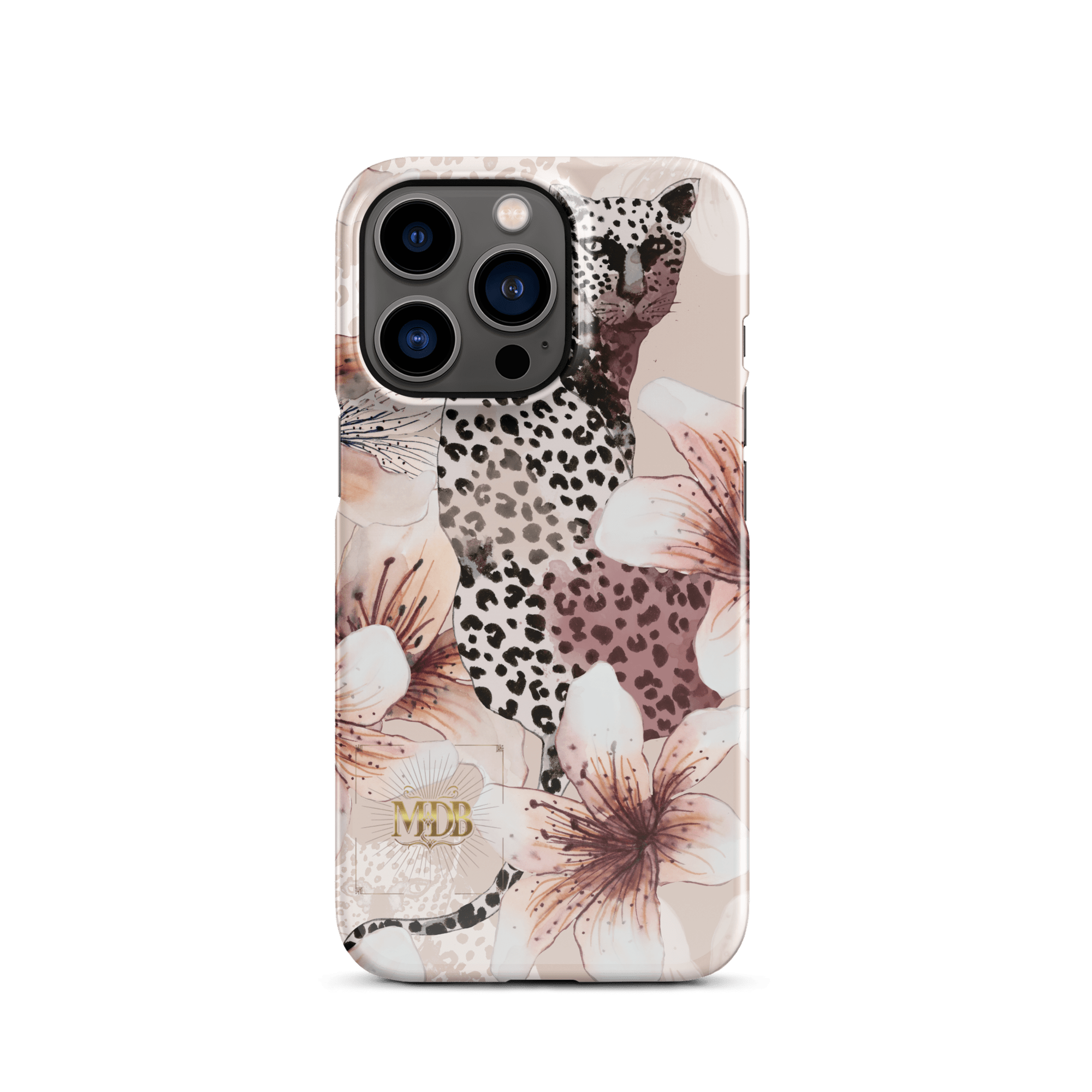 MDB Co. Leopard flora Snap case for iPhone® - The Million Dollar Bill Co.