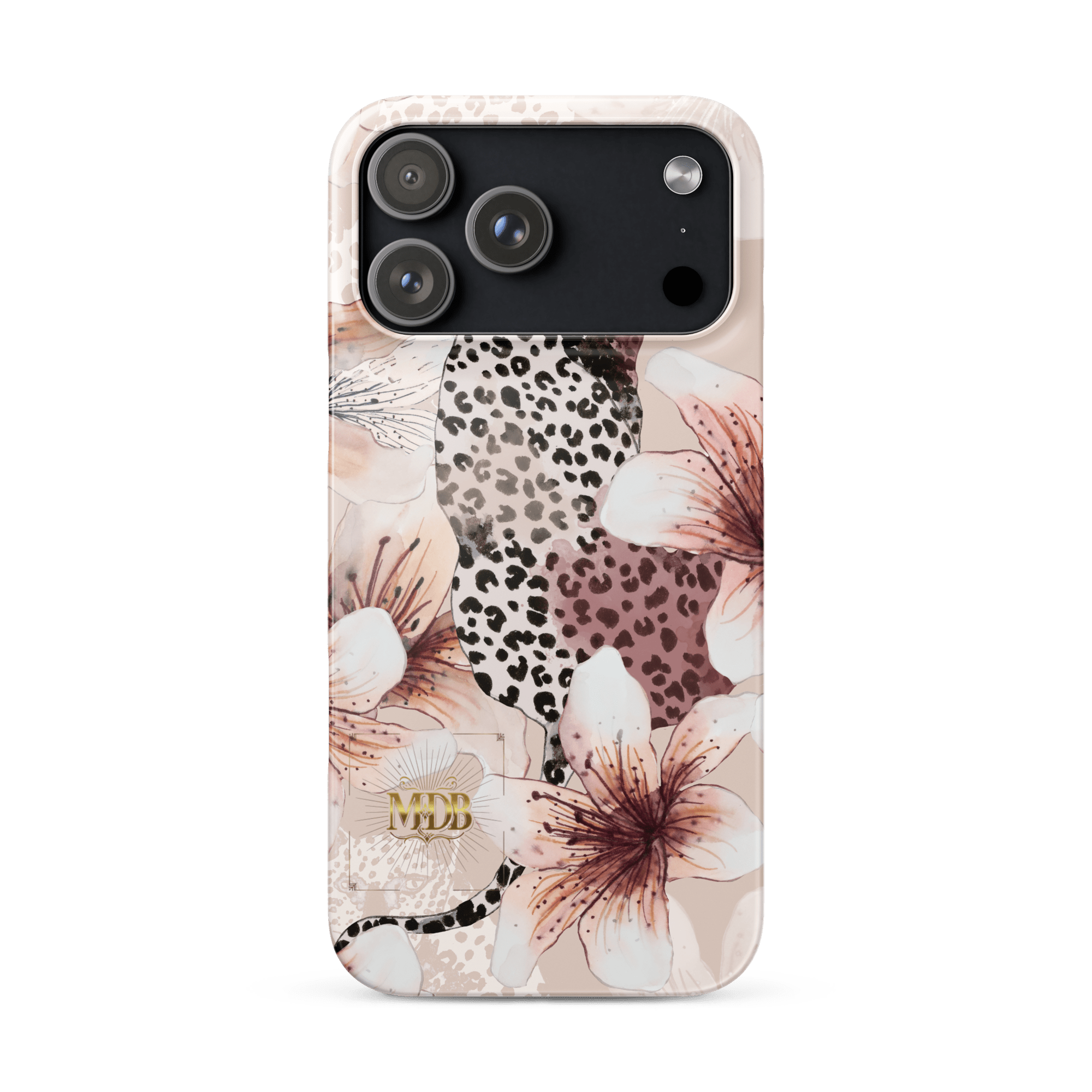 MDB Co. Leopard flora Snap case for iPhone® - The Million Dollar Bill Co.