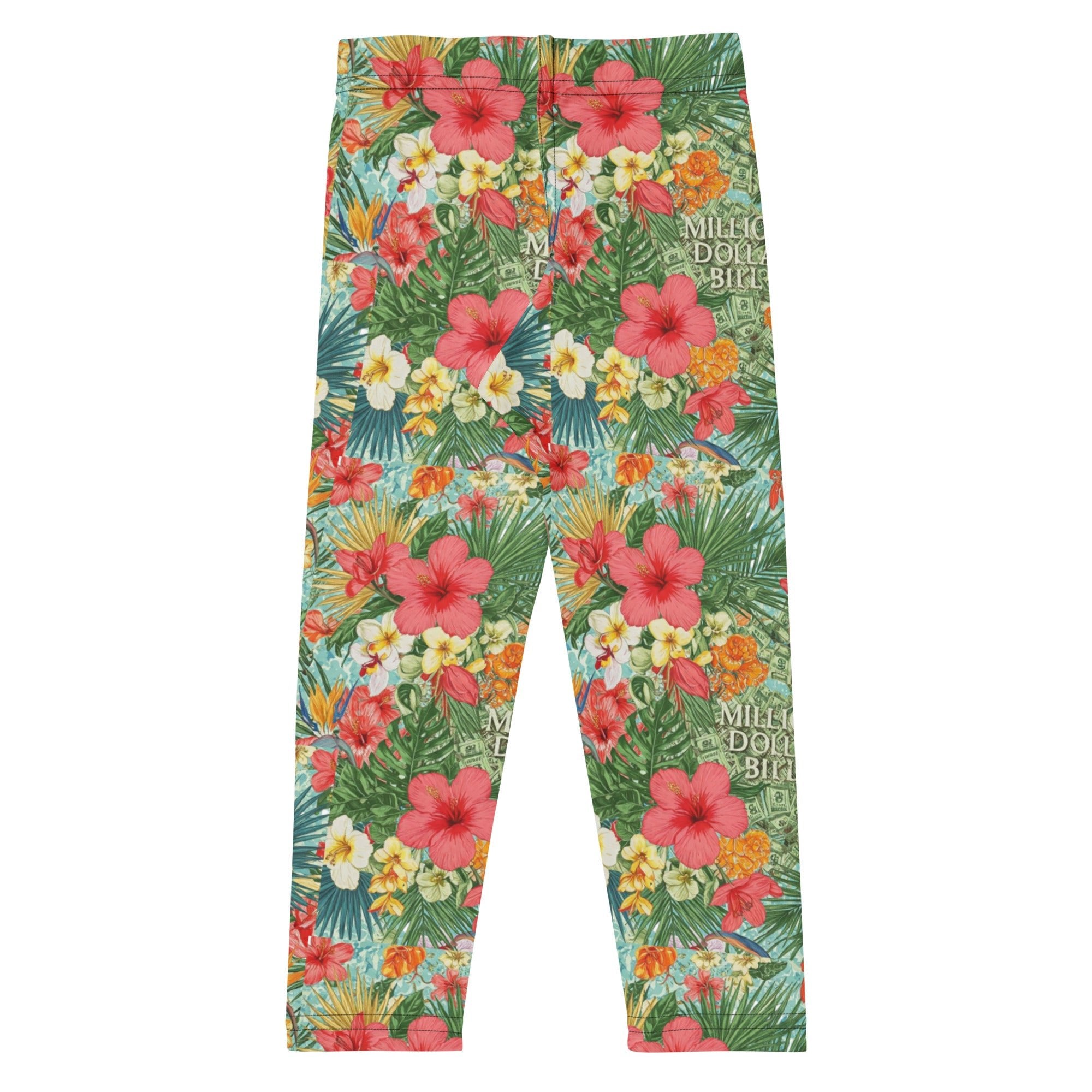 MDB Co. FLORAL BILLS ALL - OVER Kid's Leggings - The Million Dollar Bill Co.