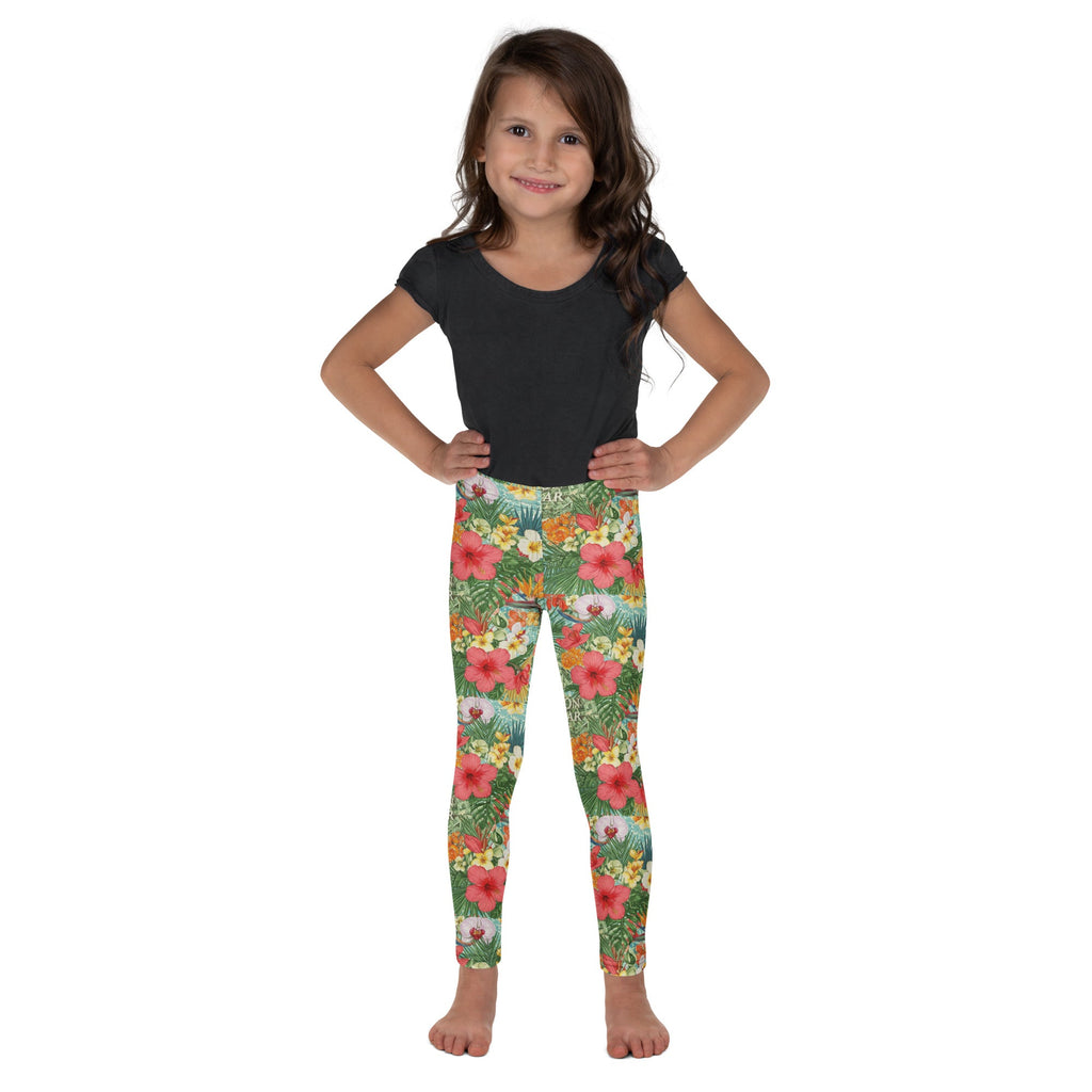 MDB Co. FLORAL BILLS ALL - OVER Kid's Leggings - The Million Dollar Bill Co.