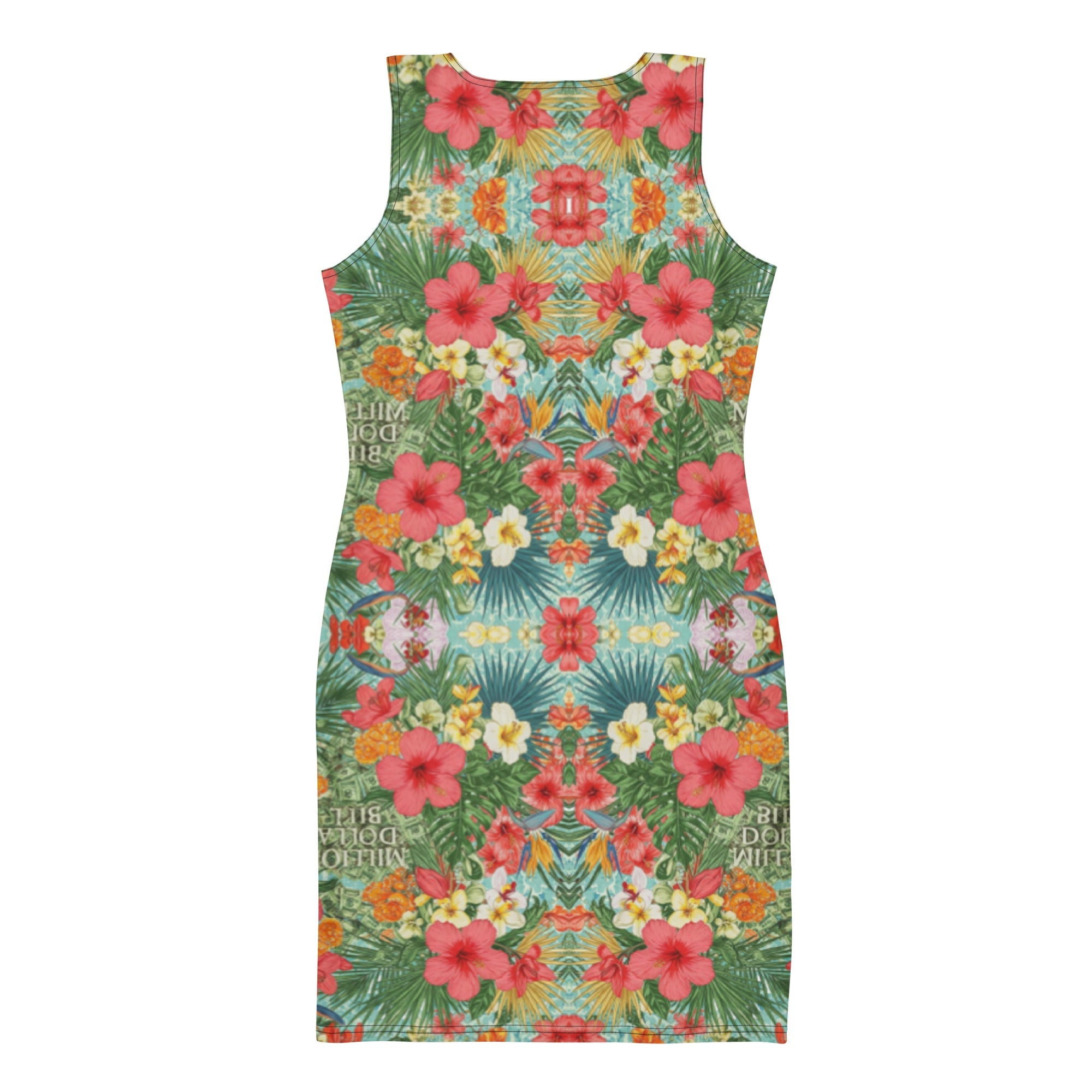 MDB Co. FLORAL BILLS Bodycon dress - The Million Dollar Bill Co.