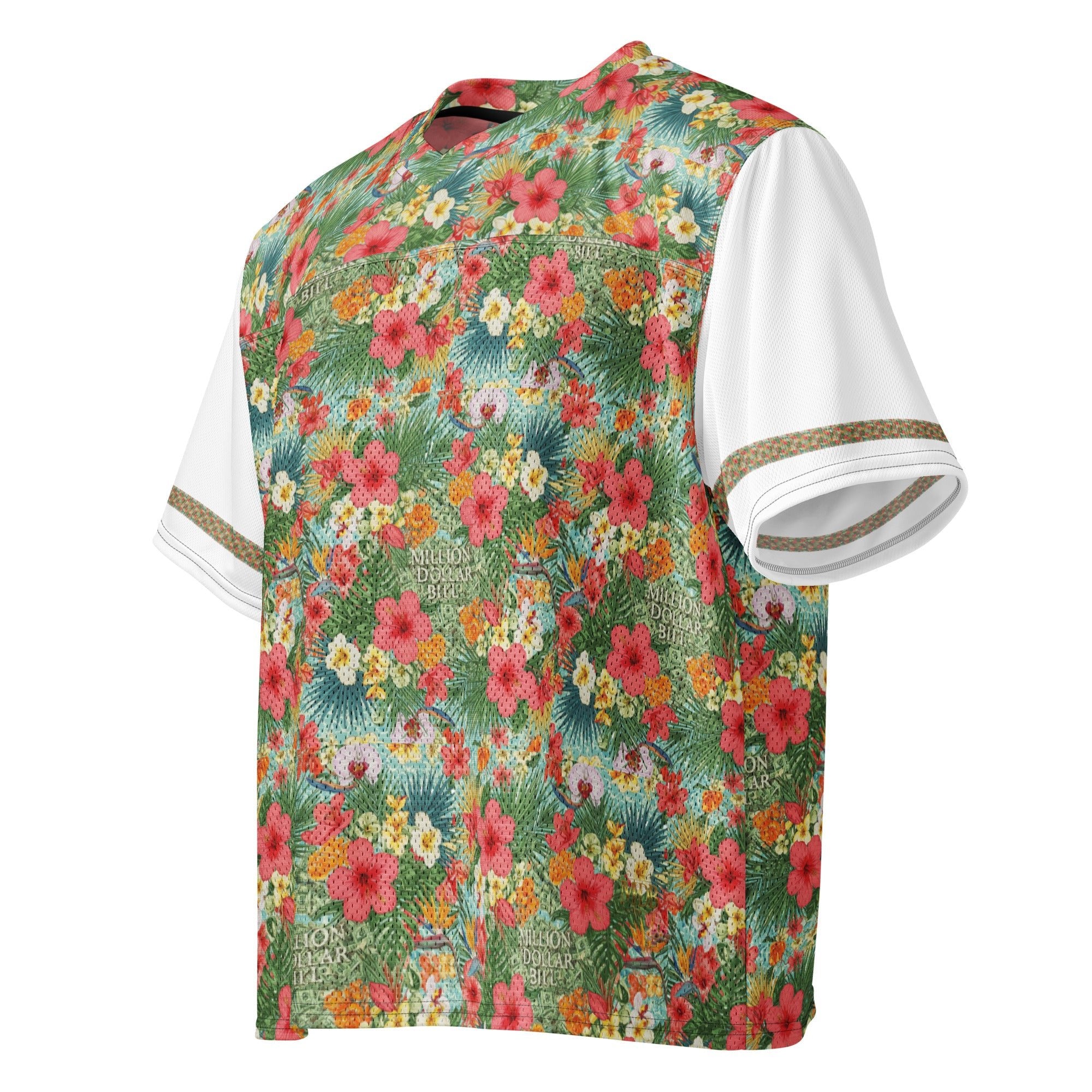 MDB Co. FLORAL BILLS Boxy football jersey - The Million Dollar Bill Co.
