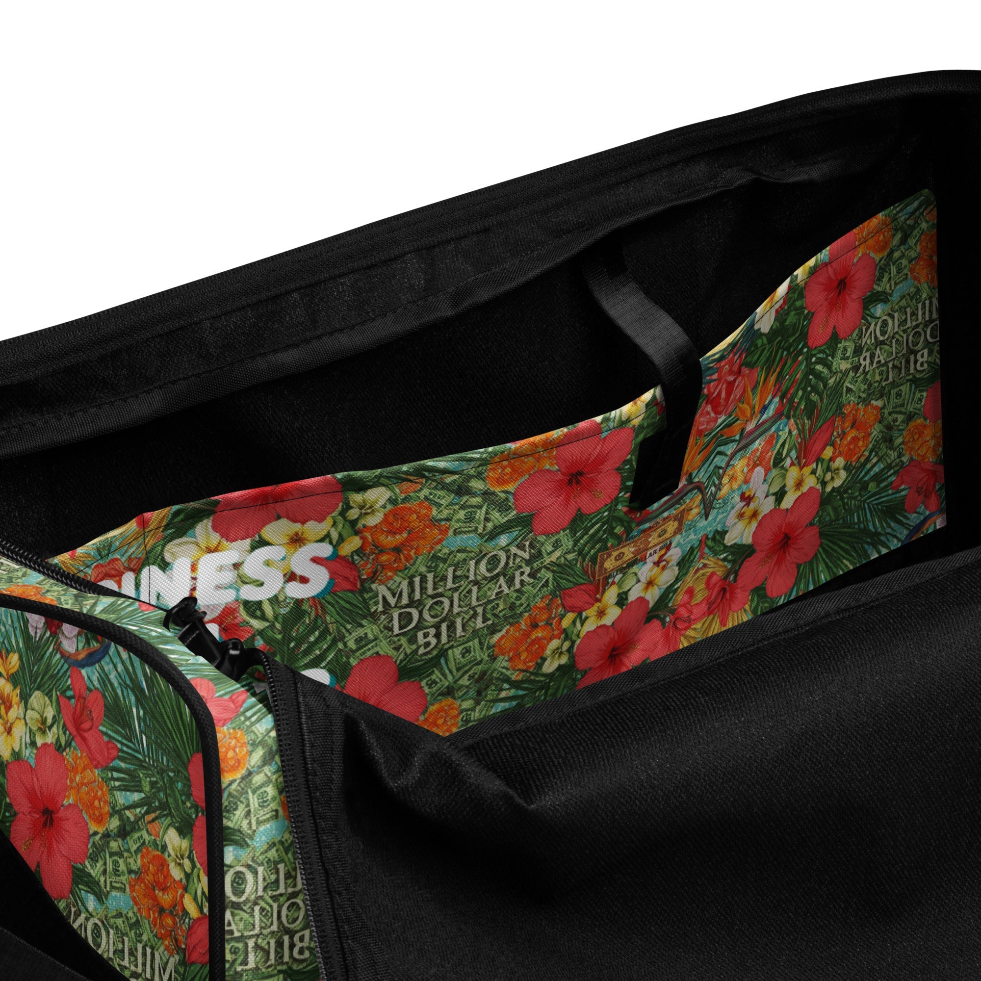 MDB Co. FLORAL BILLS Duffle bag - The Million Dollar Bill Co.