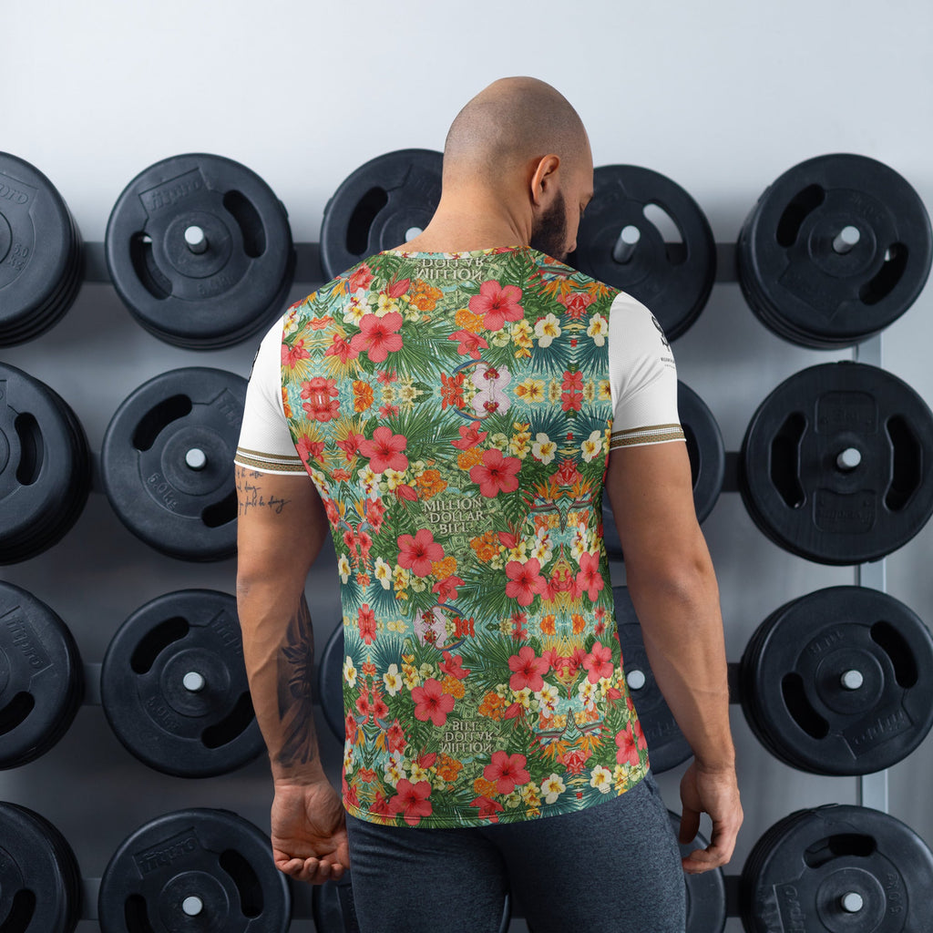 MDB Co. FLORAL BILLS Men's athletic t-shirt - The Million Dollar Bill Co.