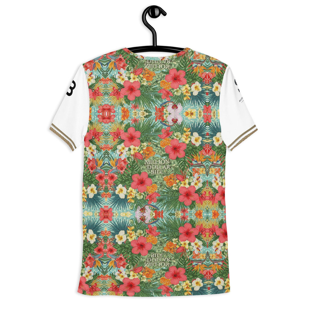MDB Co. FLORAL BILLS Men's athletic t-shirt - The Million Dollar Bill Co.