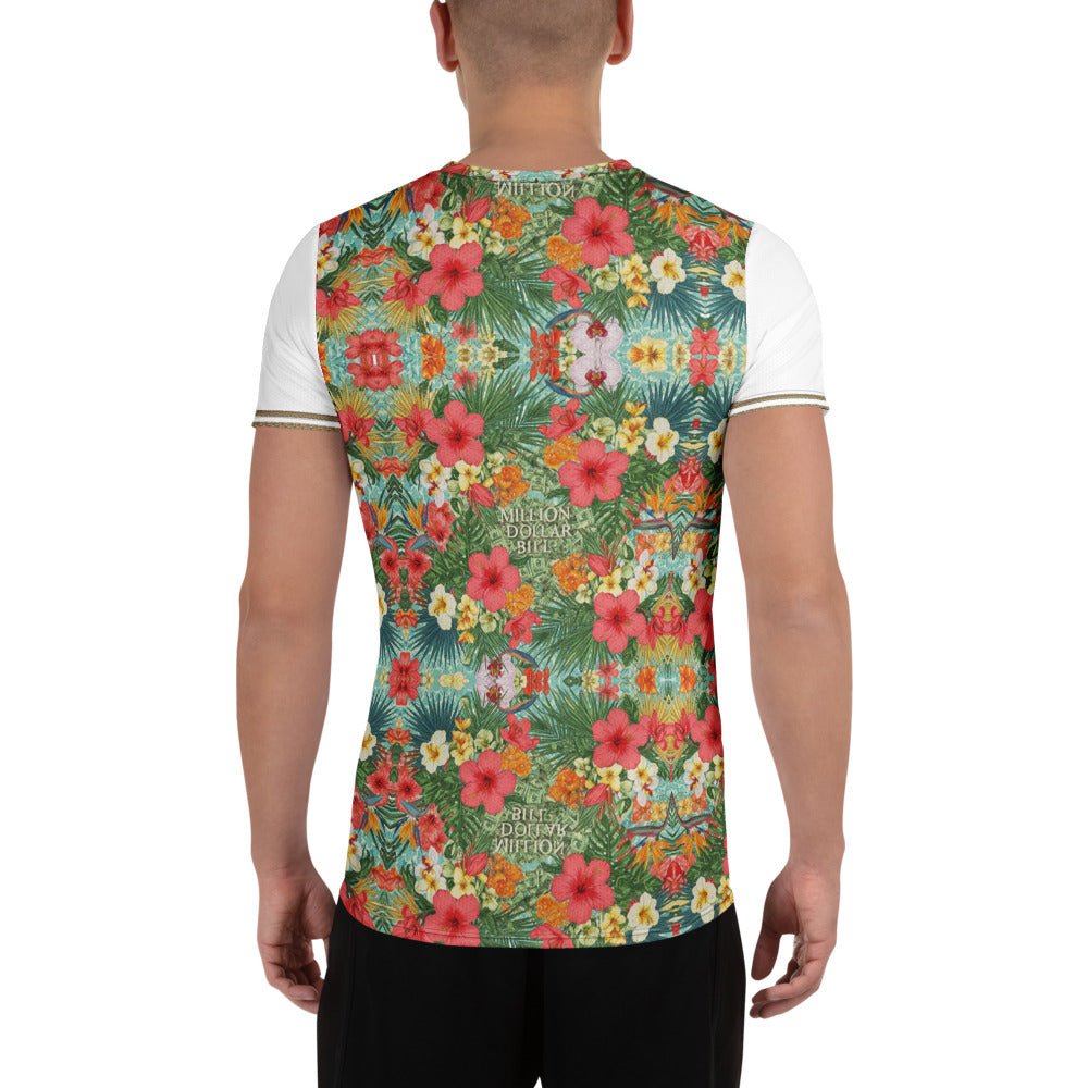 MDB Co. FLORAL BILLS Men's athletic t-shirt - The Million Dollar Bill Co.