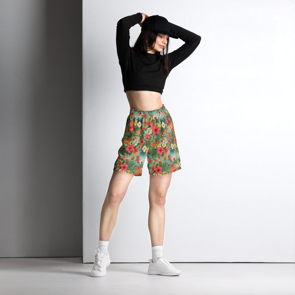 MDB Co. FLORAL BILLS Unisex mesh shorts - The Million Dollar Bill Co.