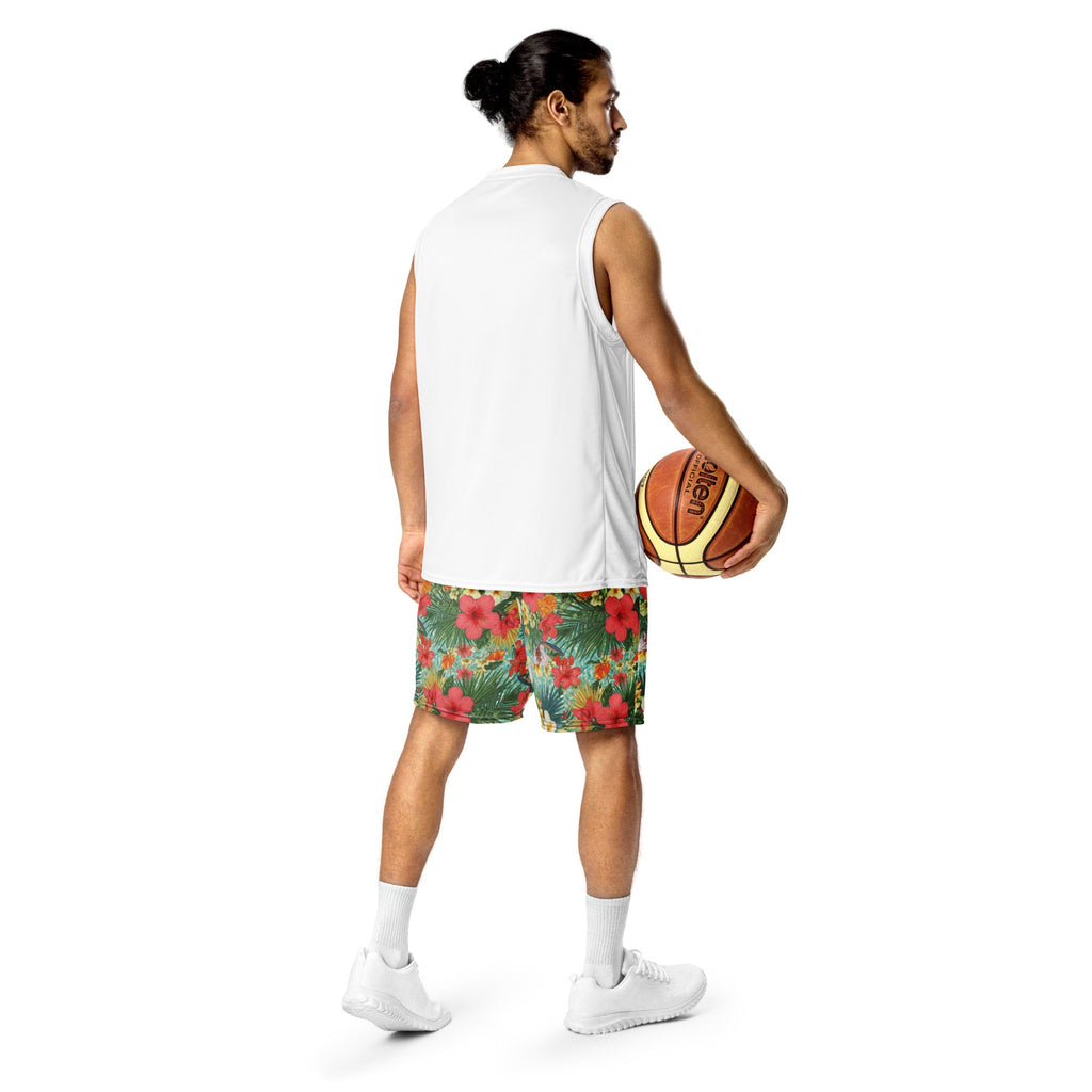 MDB Co. FLORAL BILLS Unisex mesh shorts - The Million Dollar Bill Co.