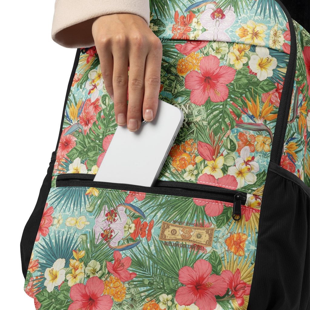 MDB Co. FLORAL BILLS Utility backpack - The Million Dollar Bill Co.