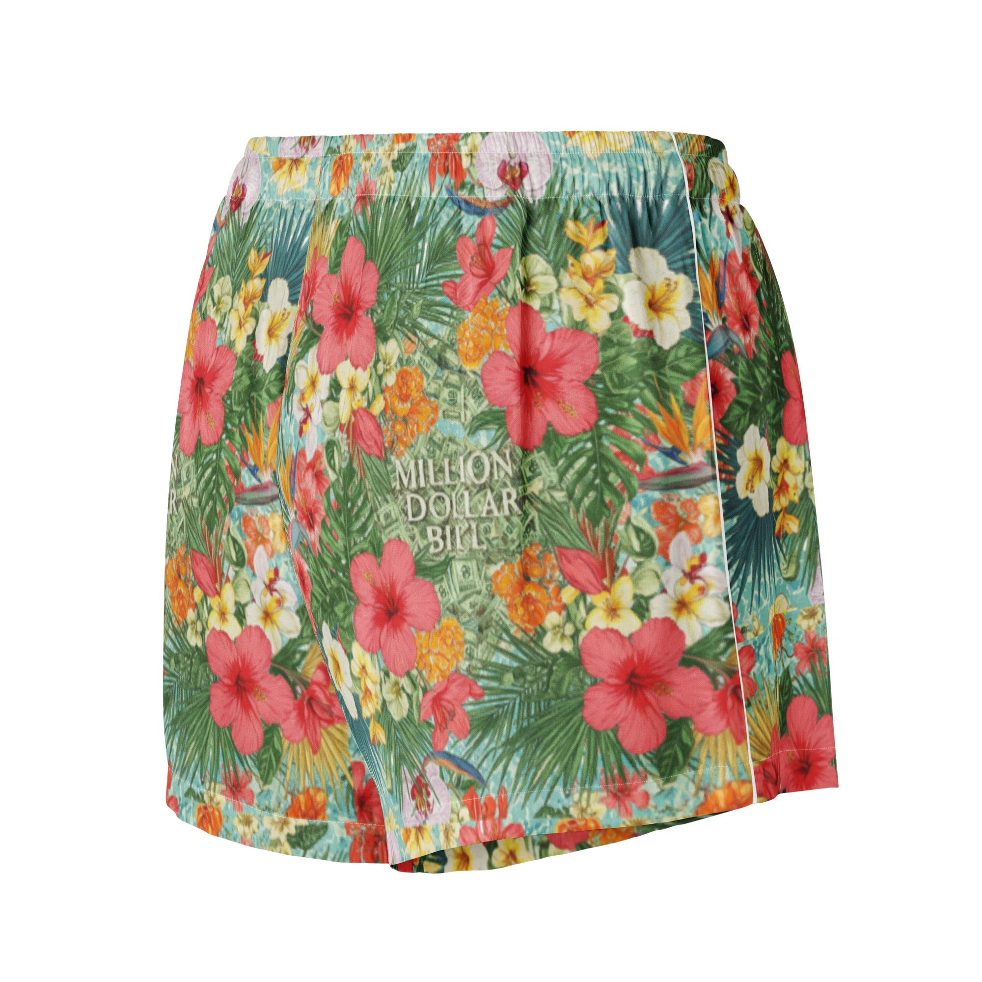 MDB Co. FLORAL BILLS Women’s pajama shorts - The Million Dollar Bill Co.