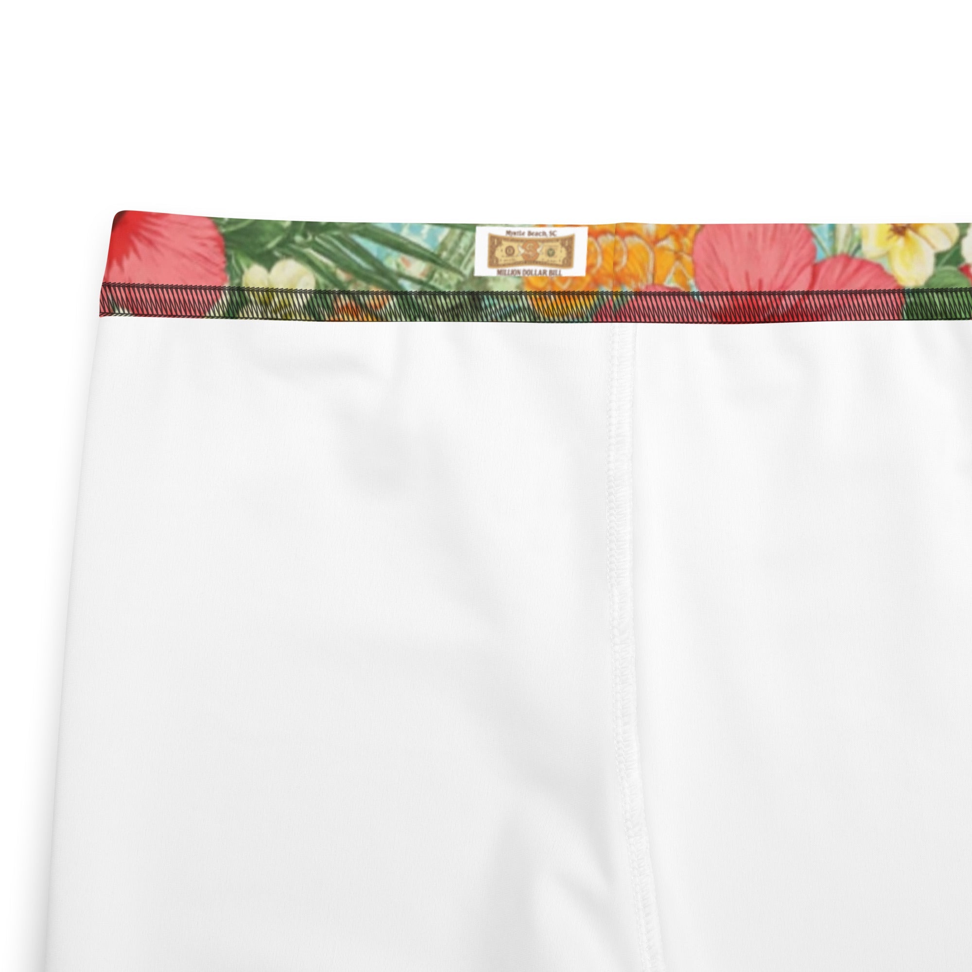 MDB Co. FLORAL BILLS Youth Leggings (WHITE STITCH) - The Million Dollar Bill Co.