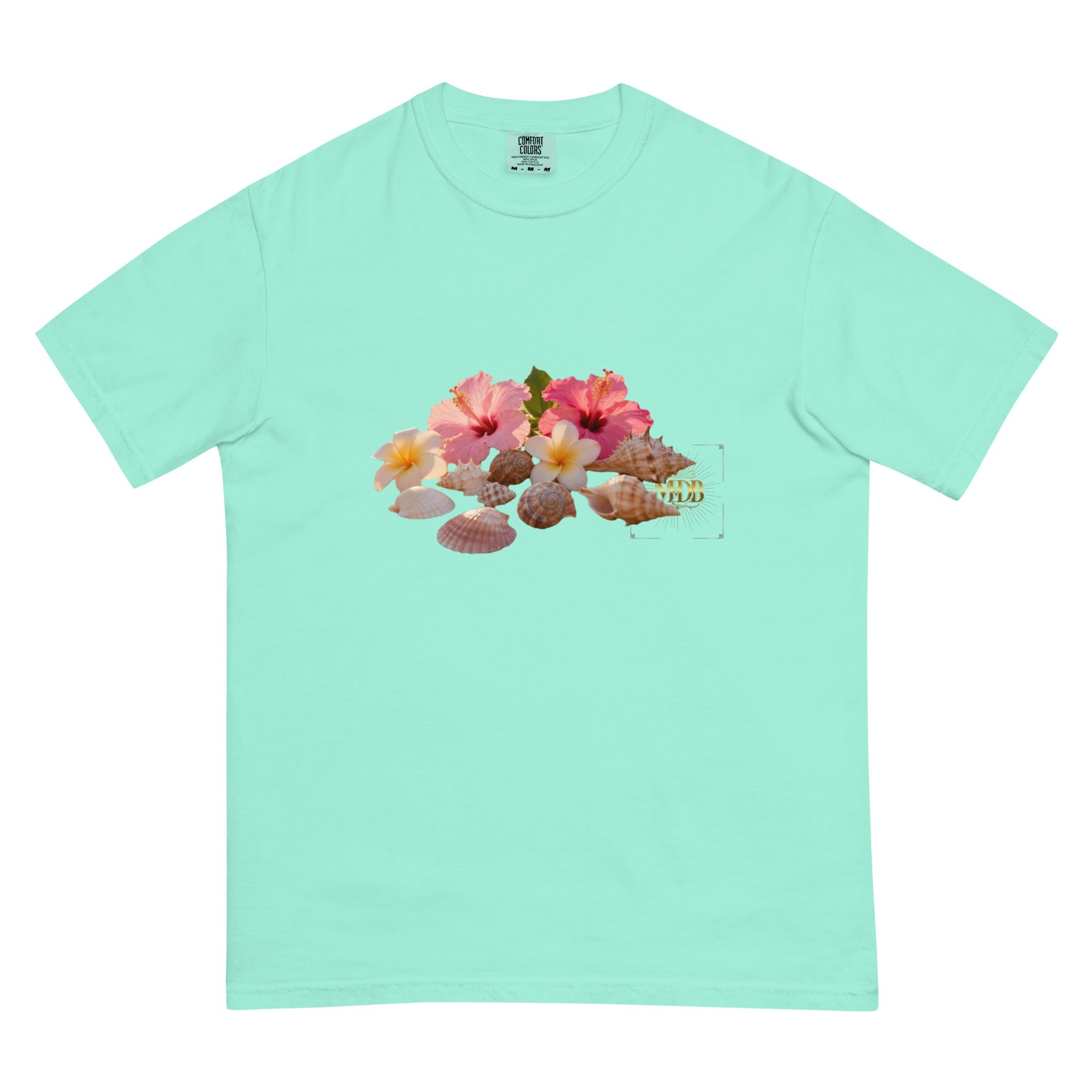 MDB Co. FLORAL Unisex garment - dyed heavyweight t-shirt - The Million Dollar Bill Co.