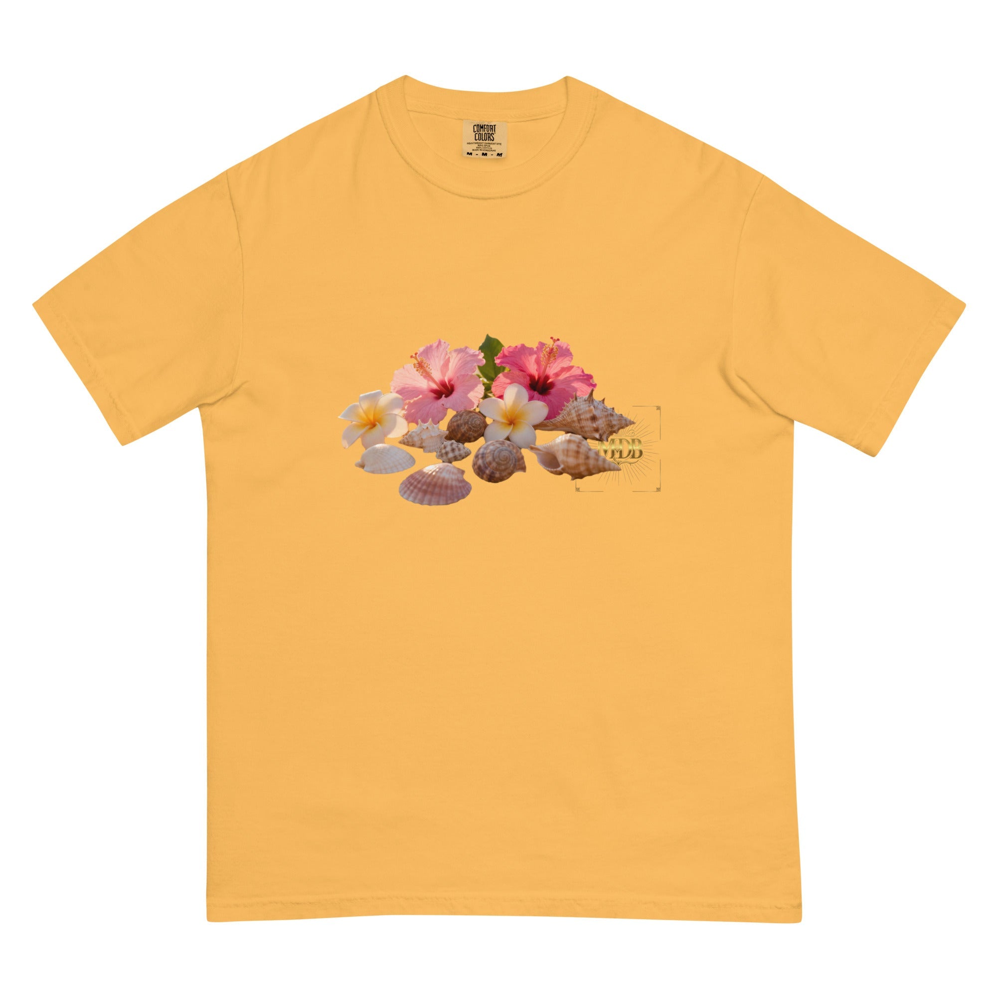 MDB Co. FLORAL Unisex garment - dyed heavyweight t-shirt - The Million Dollar Bill Co.