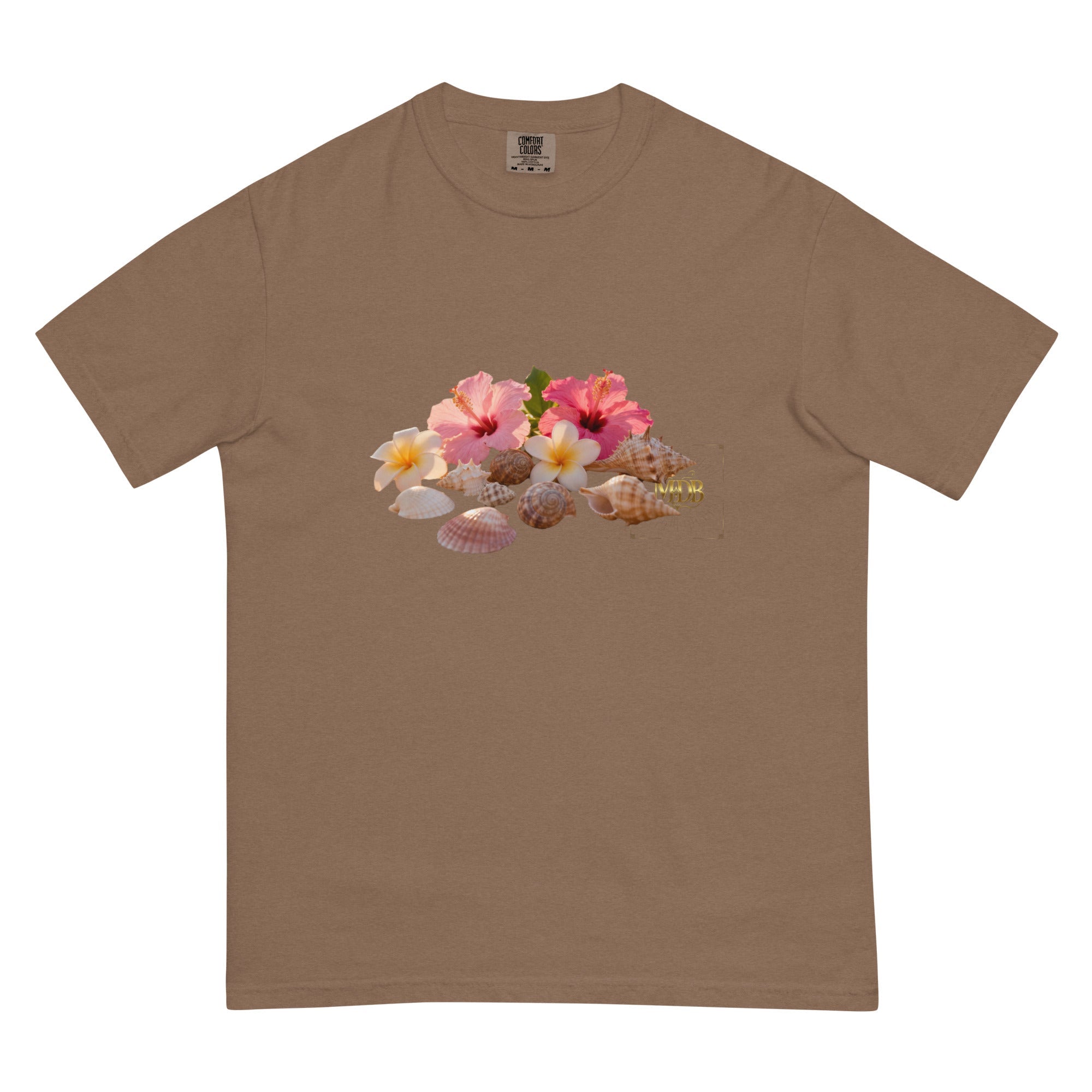 MDB Co. FLORAL Unisex garment - dyed heavyweight t-shirt - The Million Dollar Bill Co.