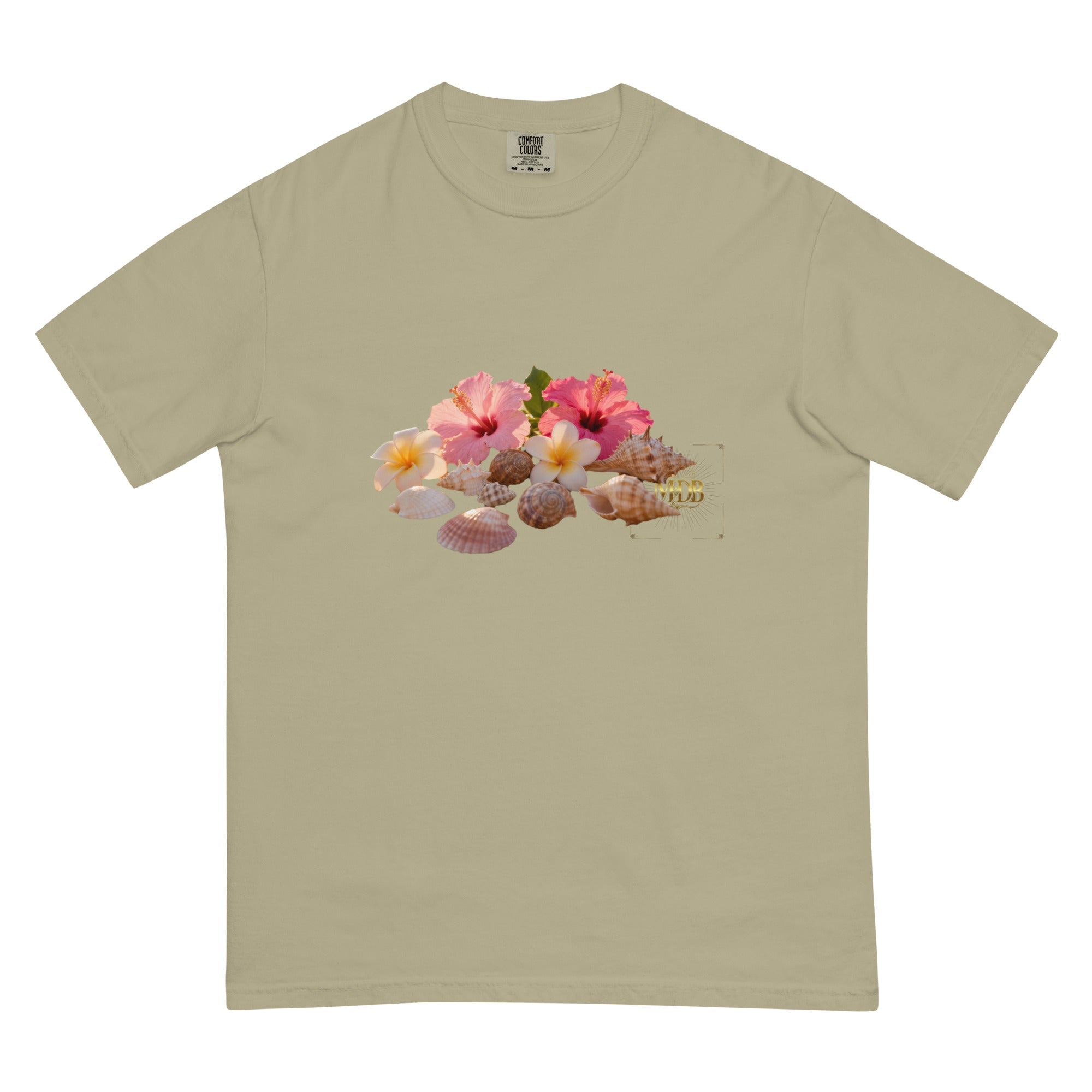 MDB Co. FLORAL Unisex garment - dyed heavyweight t-shirt - The Million Dollar Bill Co.