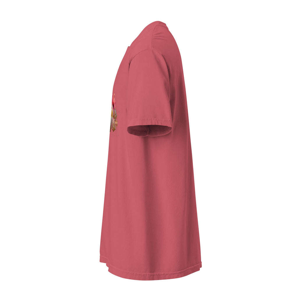 MDB Co. FLORAL Unisex garment - dyed heavyweight t-shirt - The Million Dollar Bill Co.