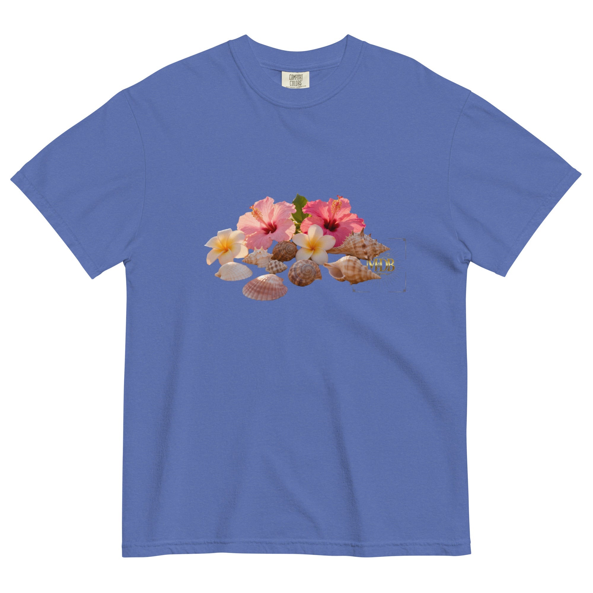 MDB Co. FLORAL Unisex garment - dyed heavyweight t-shirt - The Million Dollar Bill Co.