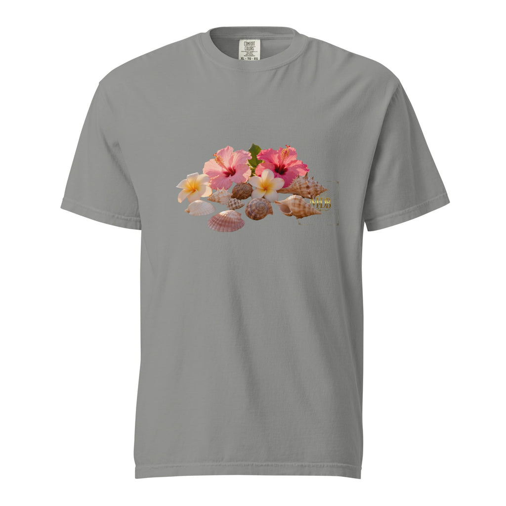 MDB Co. FLORAL Unisex garment - dyed heavyweight t-shirt - The Million Dollar Bill Co.