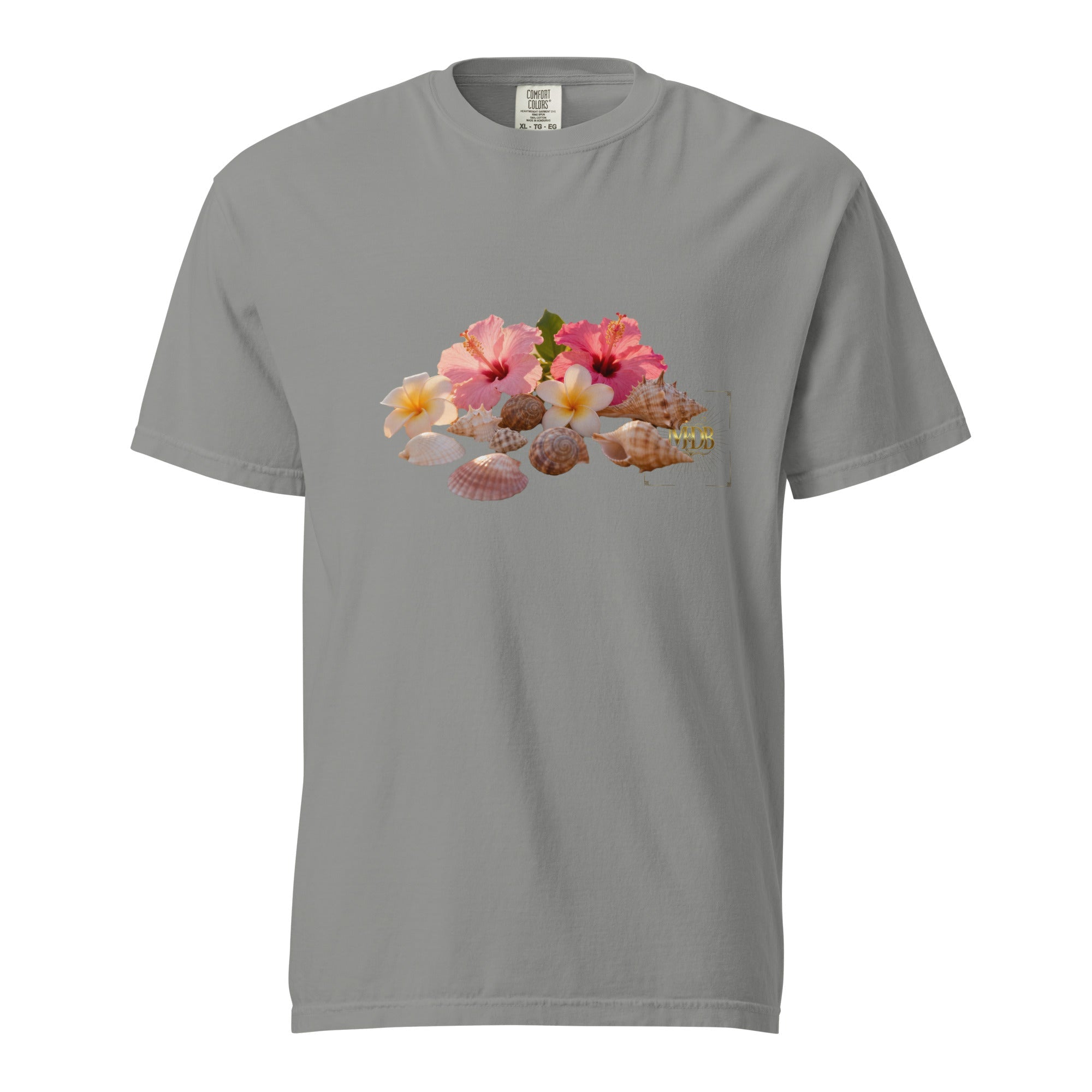 MDB Co. FLORAL Unisex garment - dyed heavyweight t-shirt - The Million Dollar Bill Co.