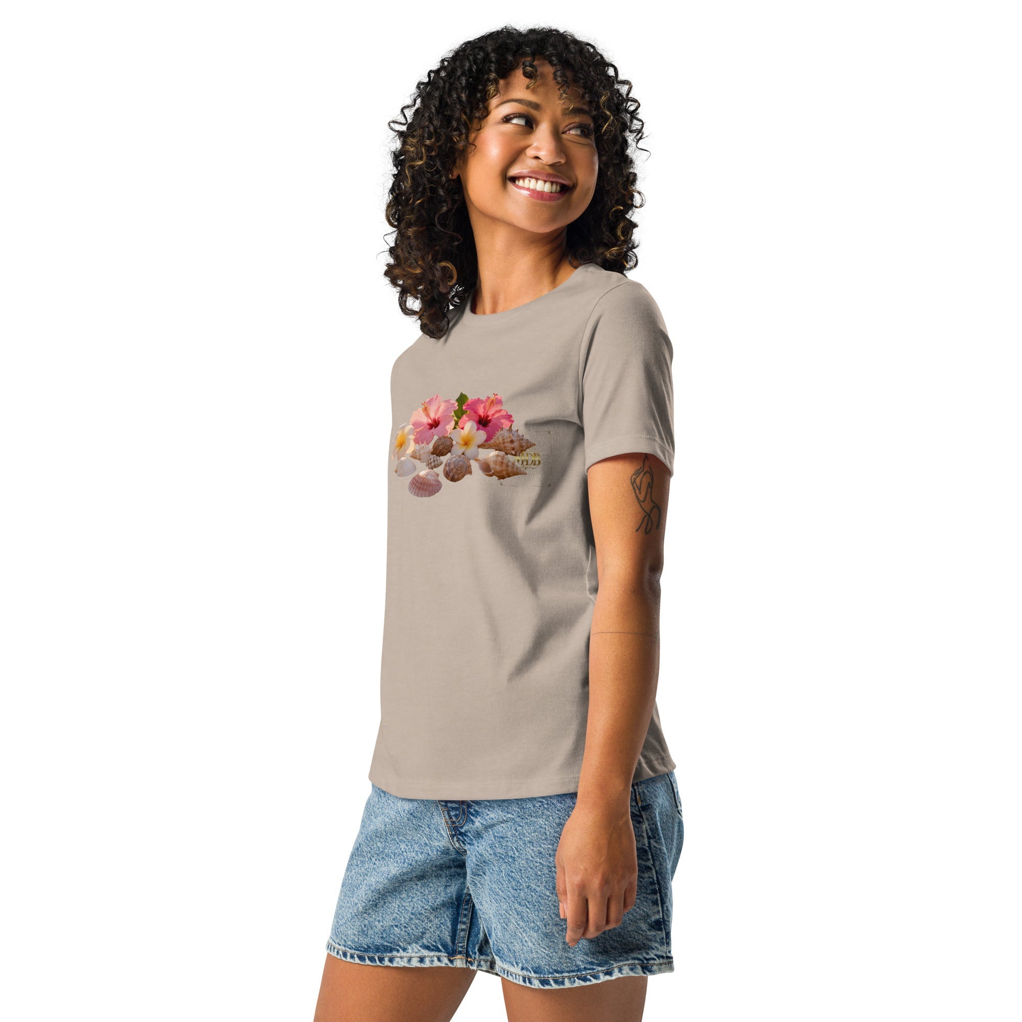 MDB Co. FLORAL Women's Relaxed T-Shirt - The Million Dollar Bill Co.