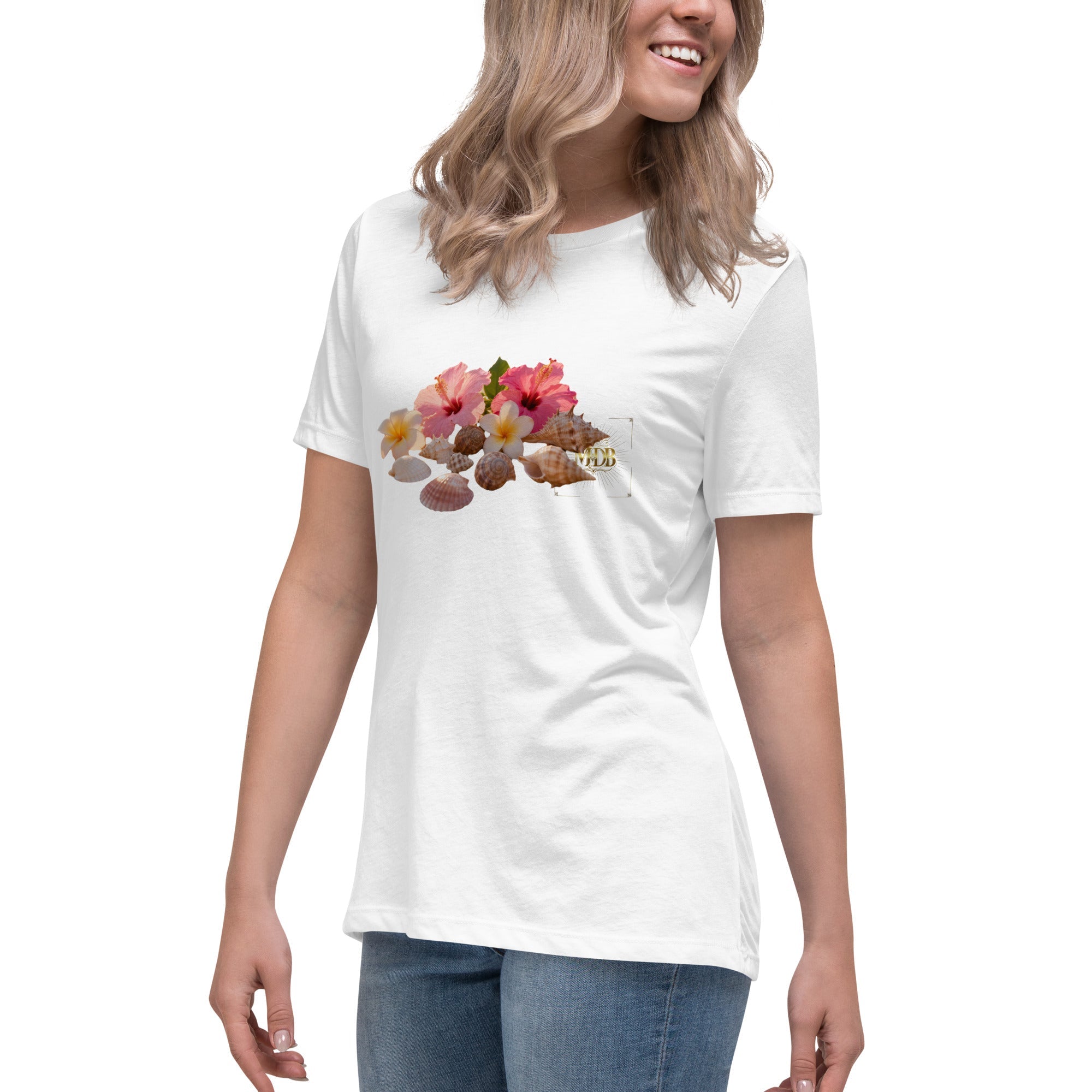 MDB Co. FLORAL Women's Relaxed T-Shirt - The Million Dollar Bill Co.