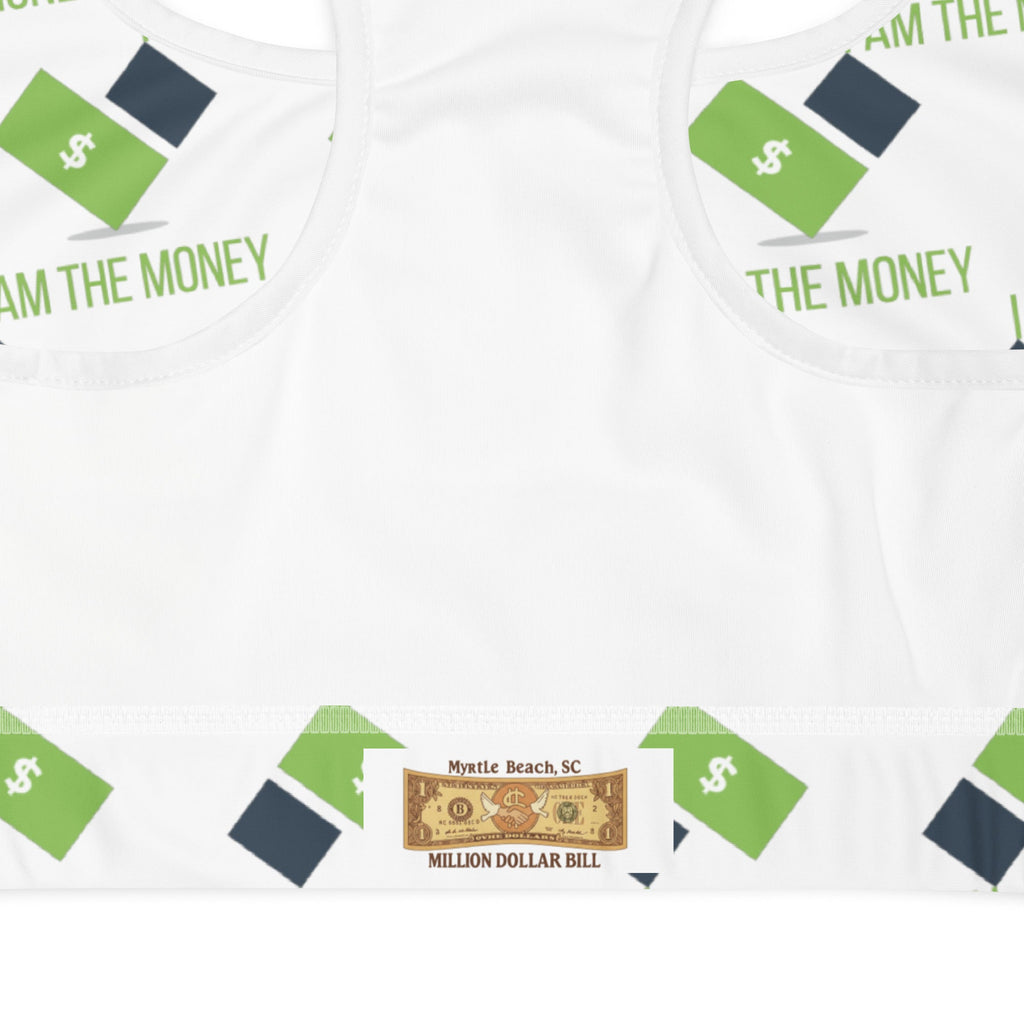 MDB Co. I AM Padded Sports Bra - The Million Dollar Bill Co.