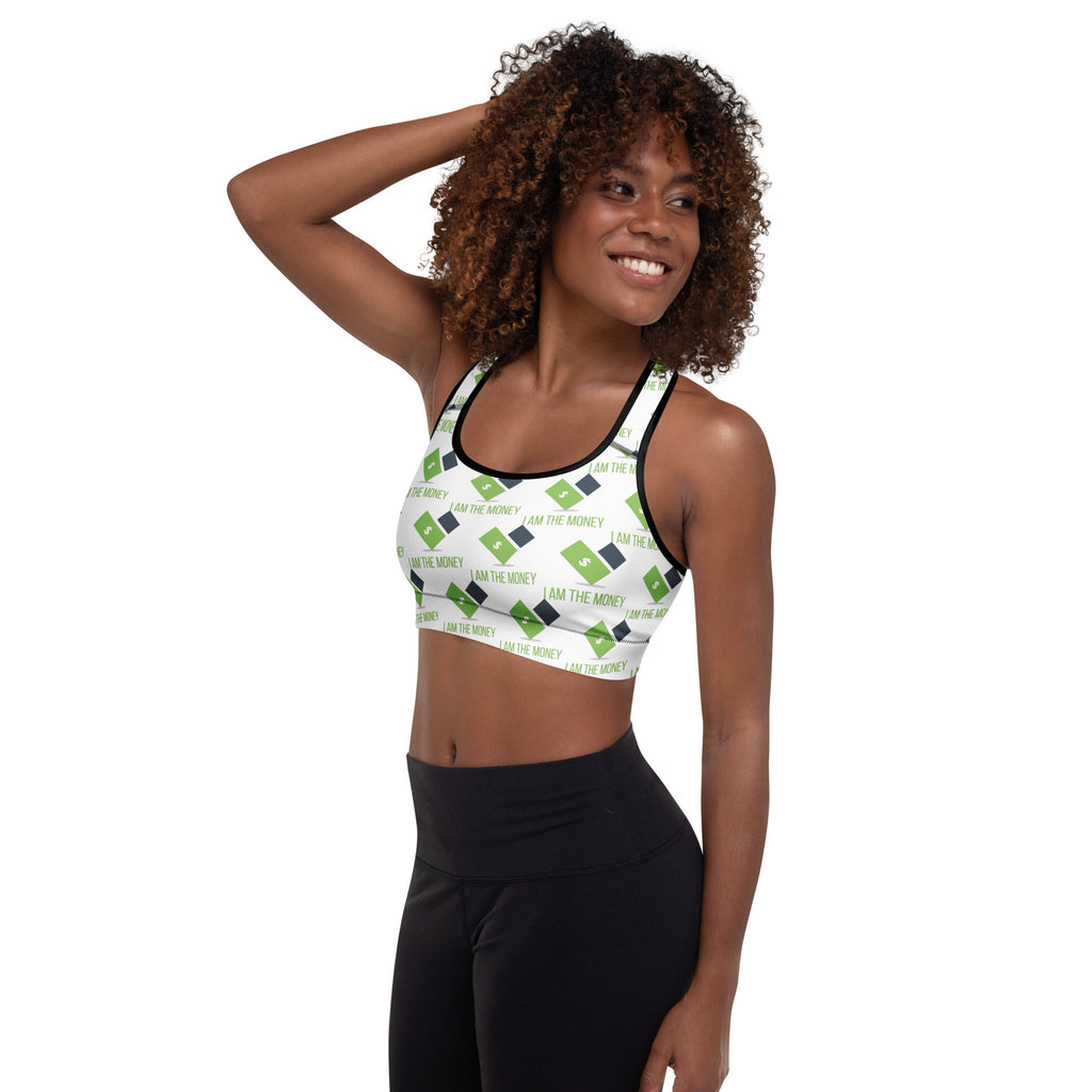 MDB Co. I AM Padded Sports Bra - The Million Dollar Bill Co.