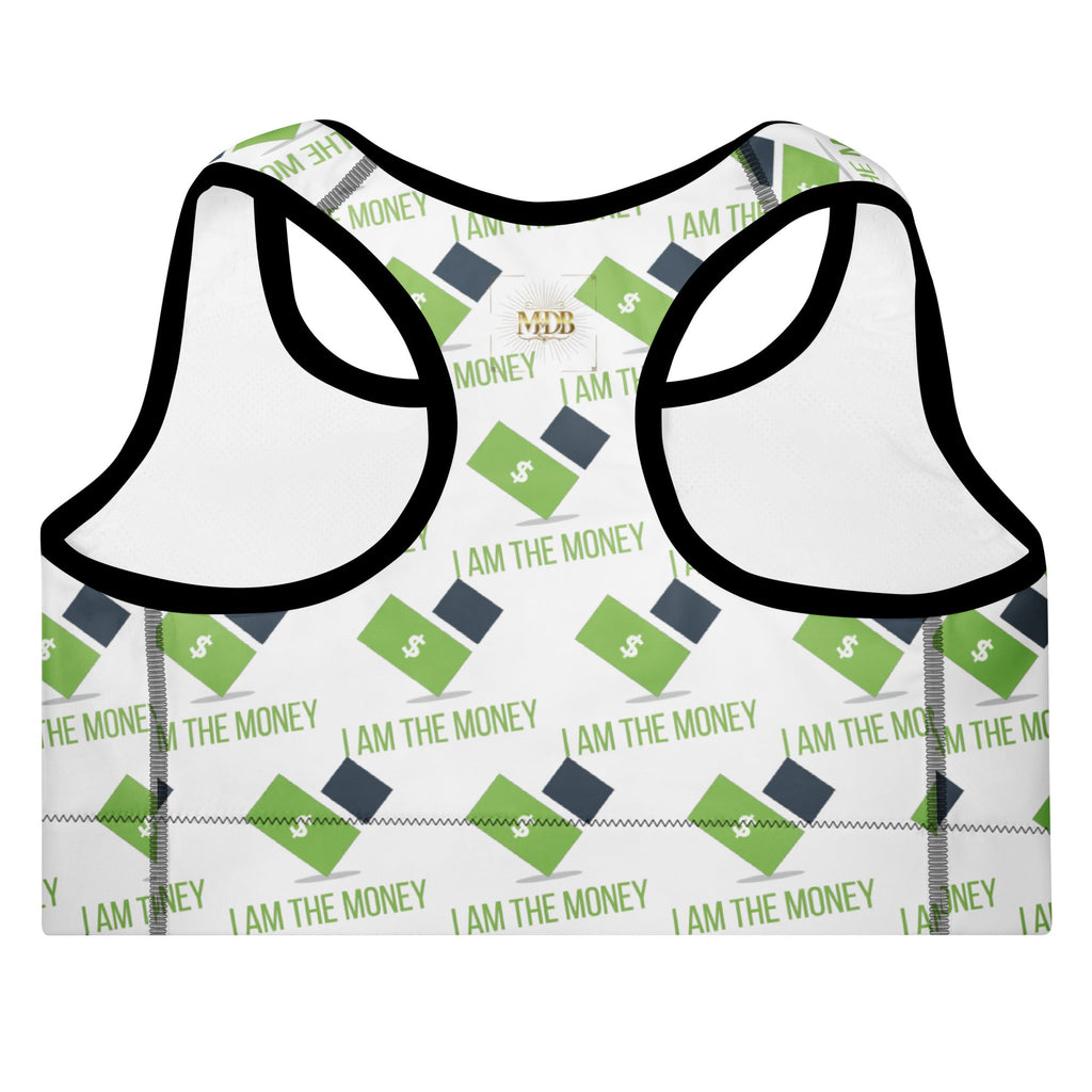MDB Co. I AM Padded Sports Bra - The Million Dollar Bill Co.