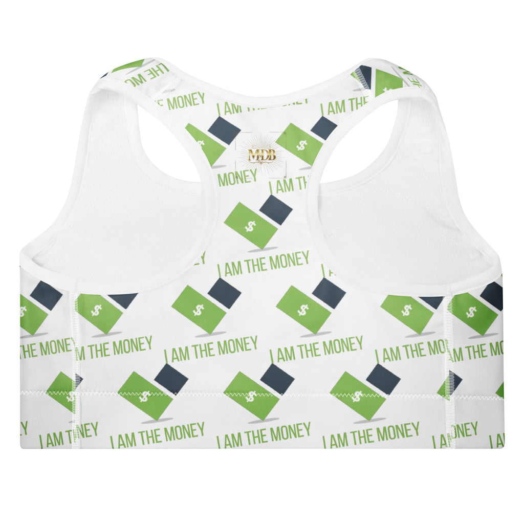 MDB Co. I AM Padded Sports Bra - The Million Dollar Bill Co.