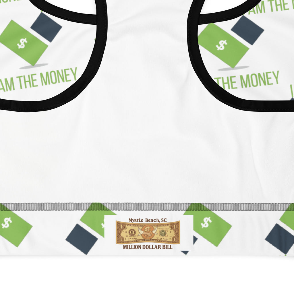 MDB Co. I AM Padded Sports Bra - The Million Dollar Bill Co.