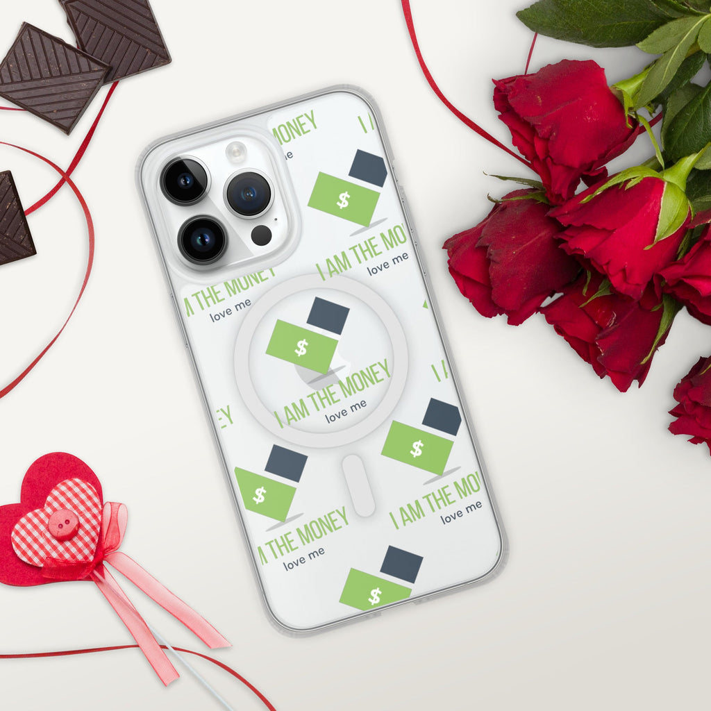 MDB Co. "I AM" THE MONEY MagSafe® clear case for iPhone® - The Million Dollar Bill Co.