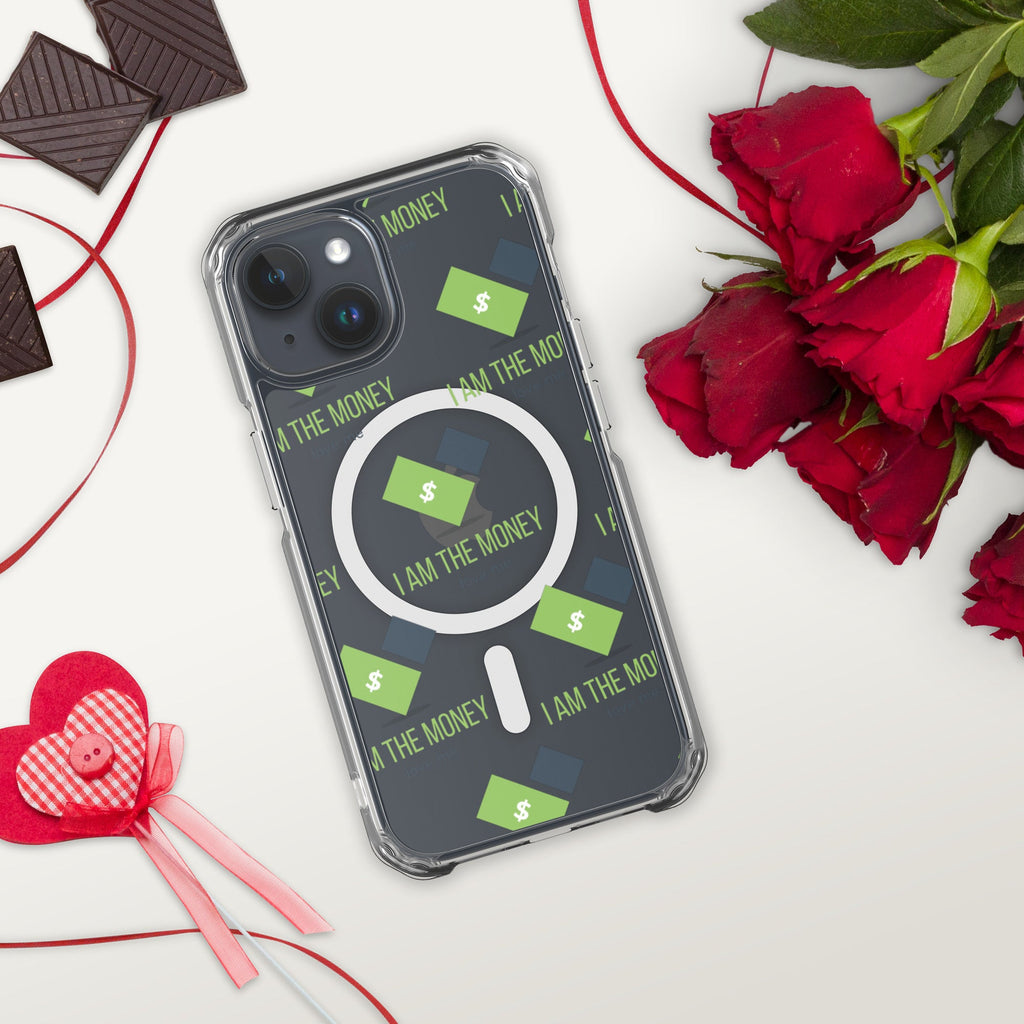 MDB Co. "I AM" THE MONEY MagSafe® clear case for iPhone® - The Million Dollar Bill Co.