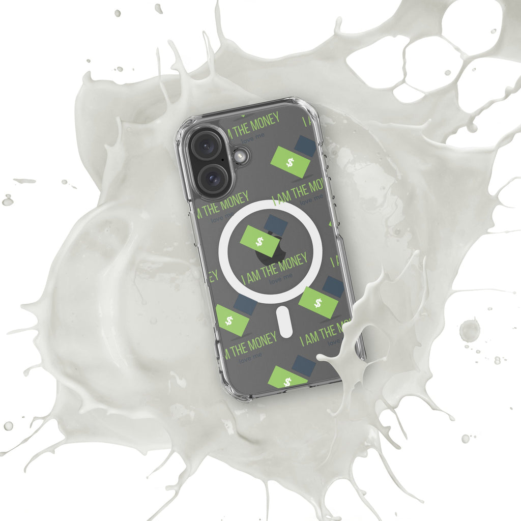 MDB Co. "I AM" THE MONEY MagSafe® clear case for iPhone® - The Million Dollar Bill Co.