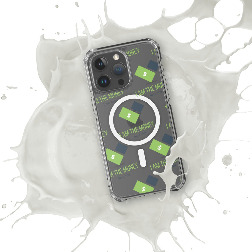 MDB Co. "I AM" THE MONEY MagSafe® clear case for iPhone® - The Million Dollar Bill Co.