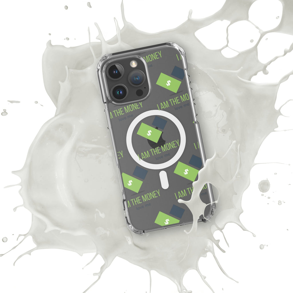 MDB Co. "I AM" THE MONEY MagSafe® clear case for iPhone® - The Million Dollar Bill Co.