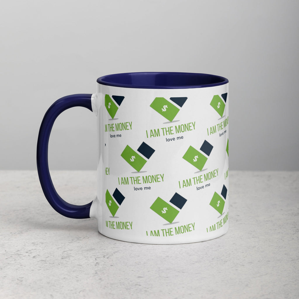 MDB Co. "I AM" THE MONEY Mug with Color Inside - The Million Dollar Bill Co.