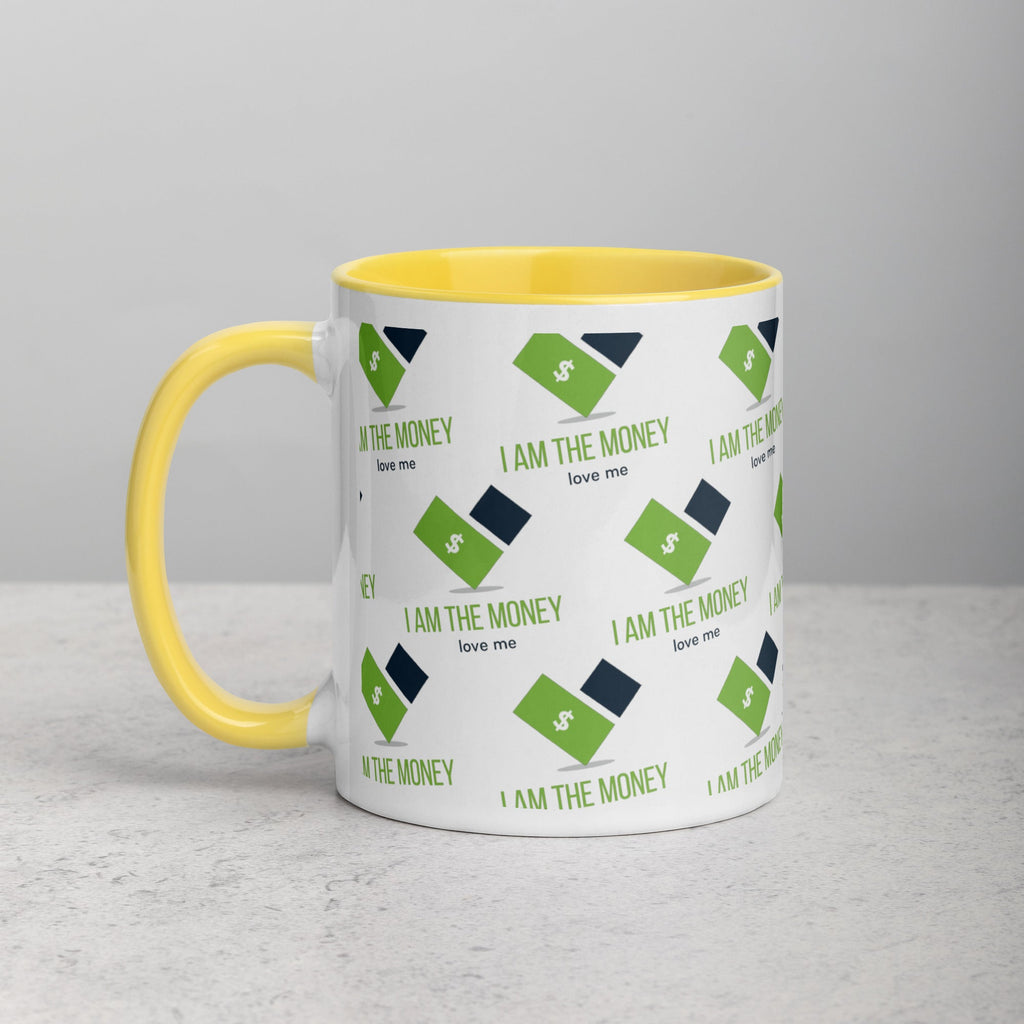 MDB Co. "I AM" THE MONEY Mug with Color Inside - The Million Dollar Bill Co.