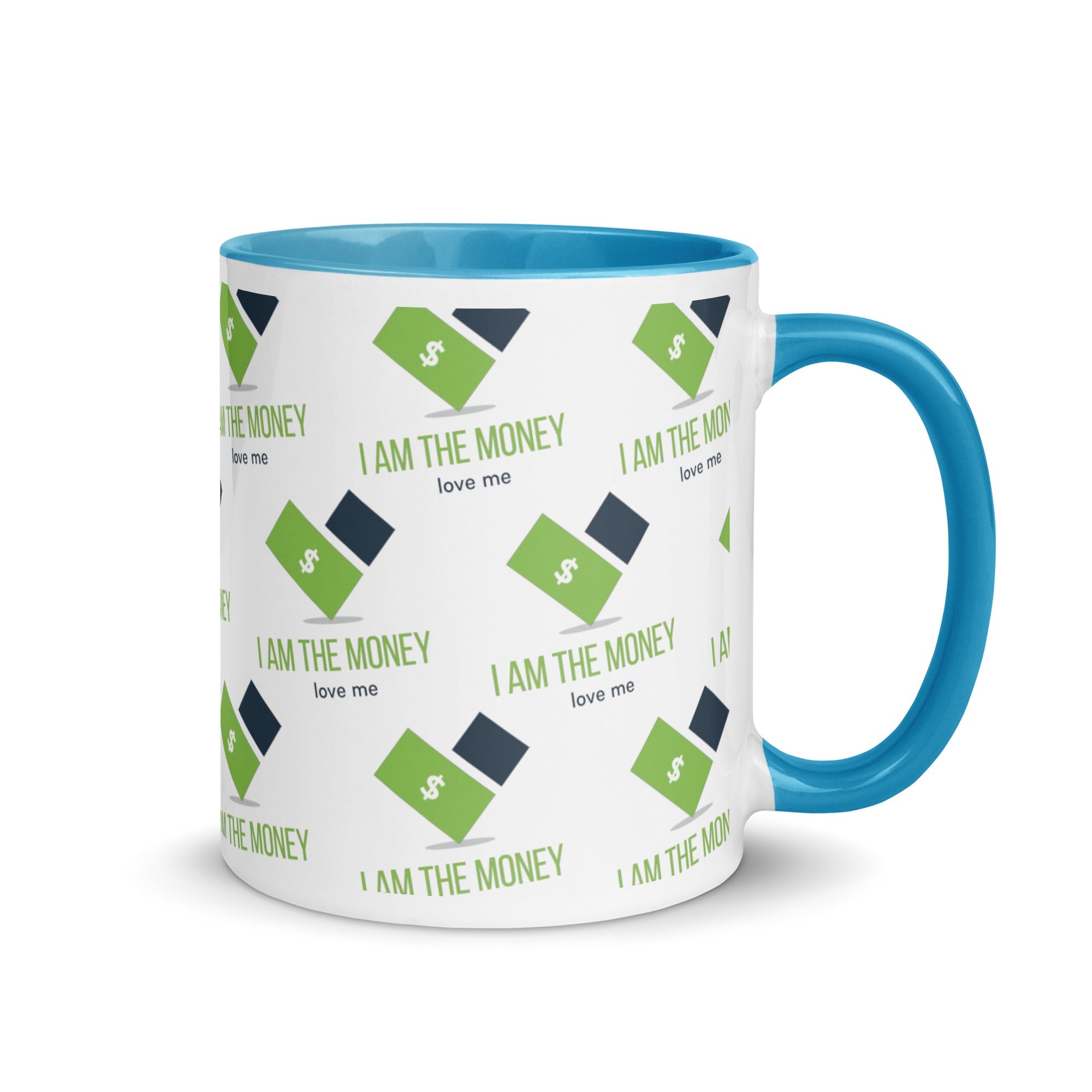 MDB Co. "I AM" THE MONEY Mug with Color Inside - The Million Dollar Bill Co.